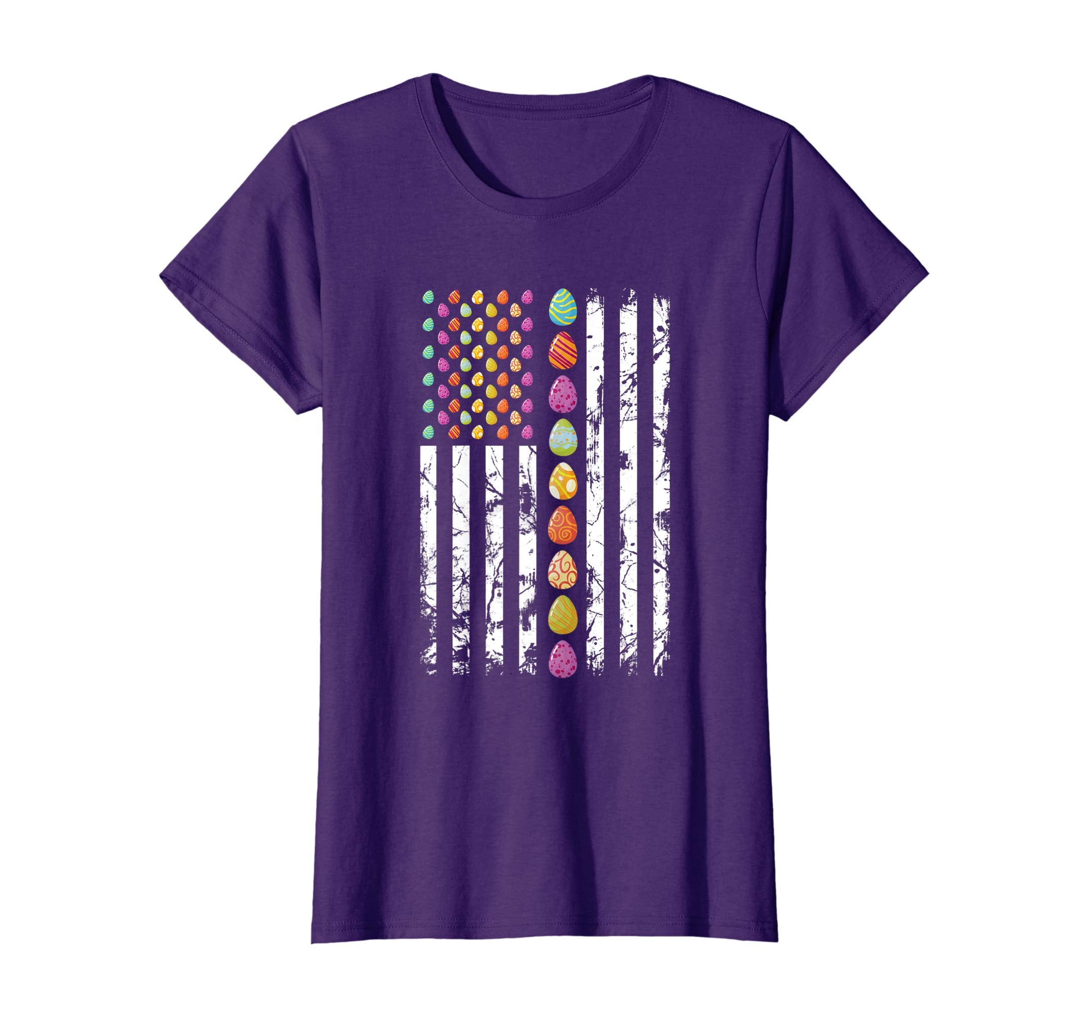 American Flag Easter Day T-shirt Easter Eggs and Bunnys Ou