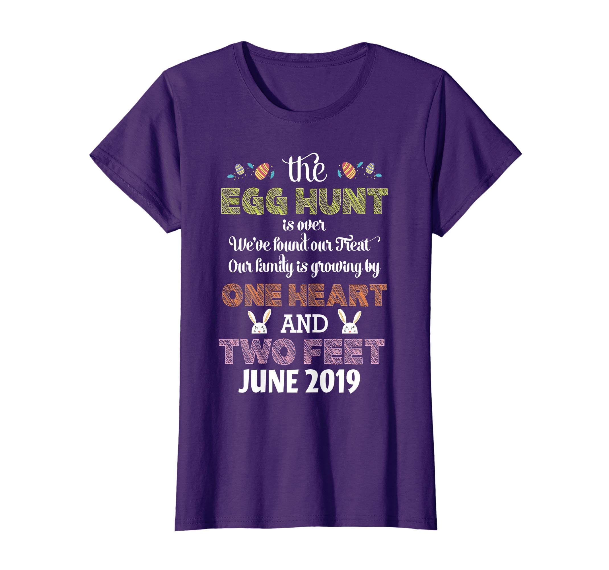 Pregnancy Announcement Due In June 2019 Easter Tshirt