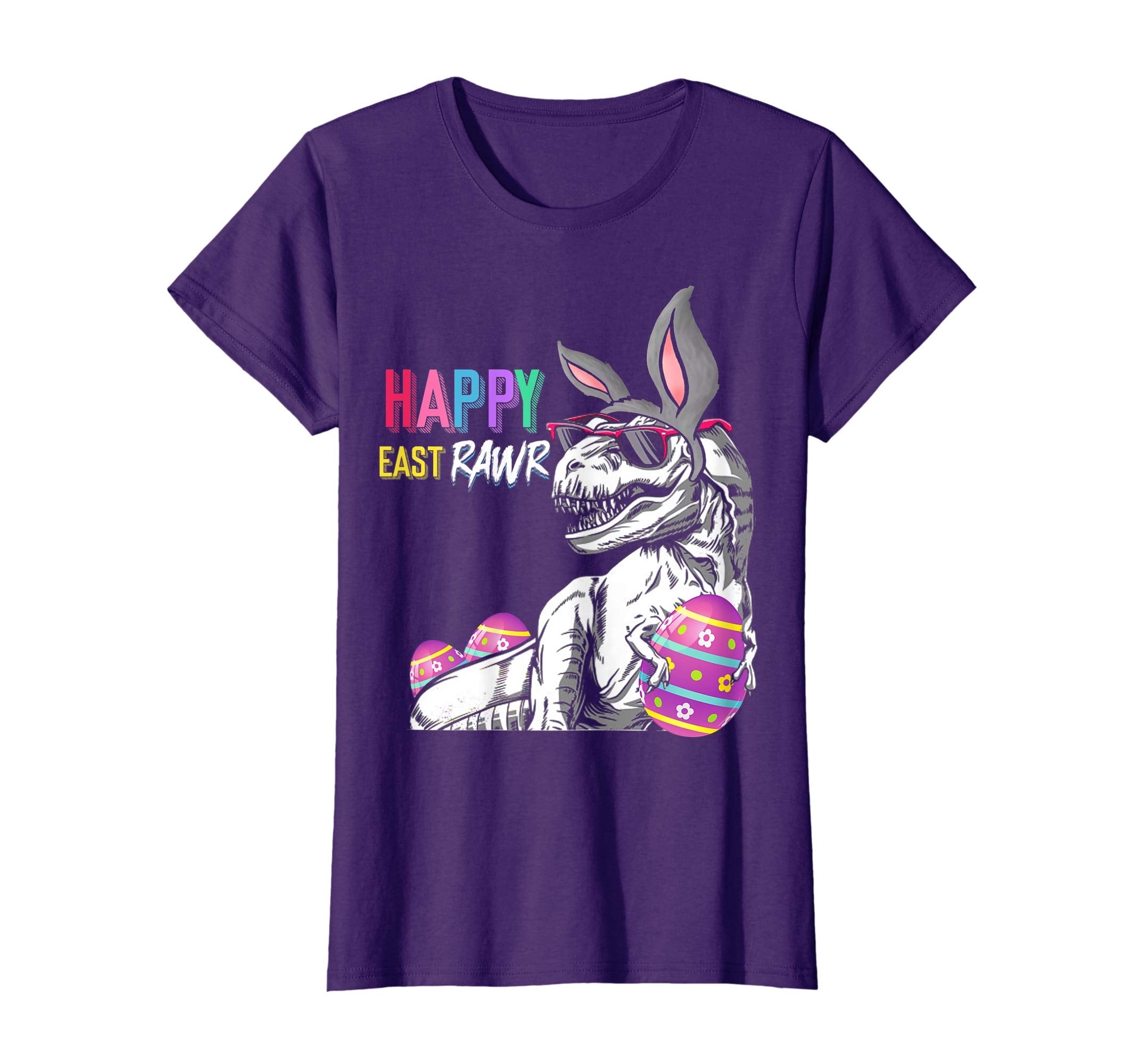Happy Eastrawr T-rex Dinosaur Easter Bunny Egg T-shirt Gift