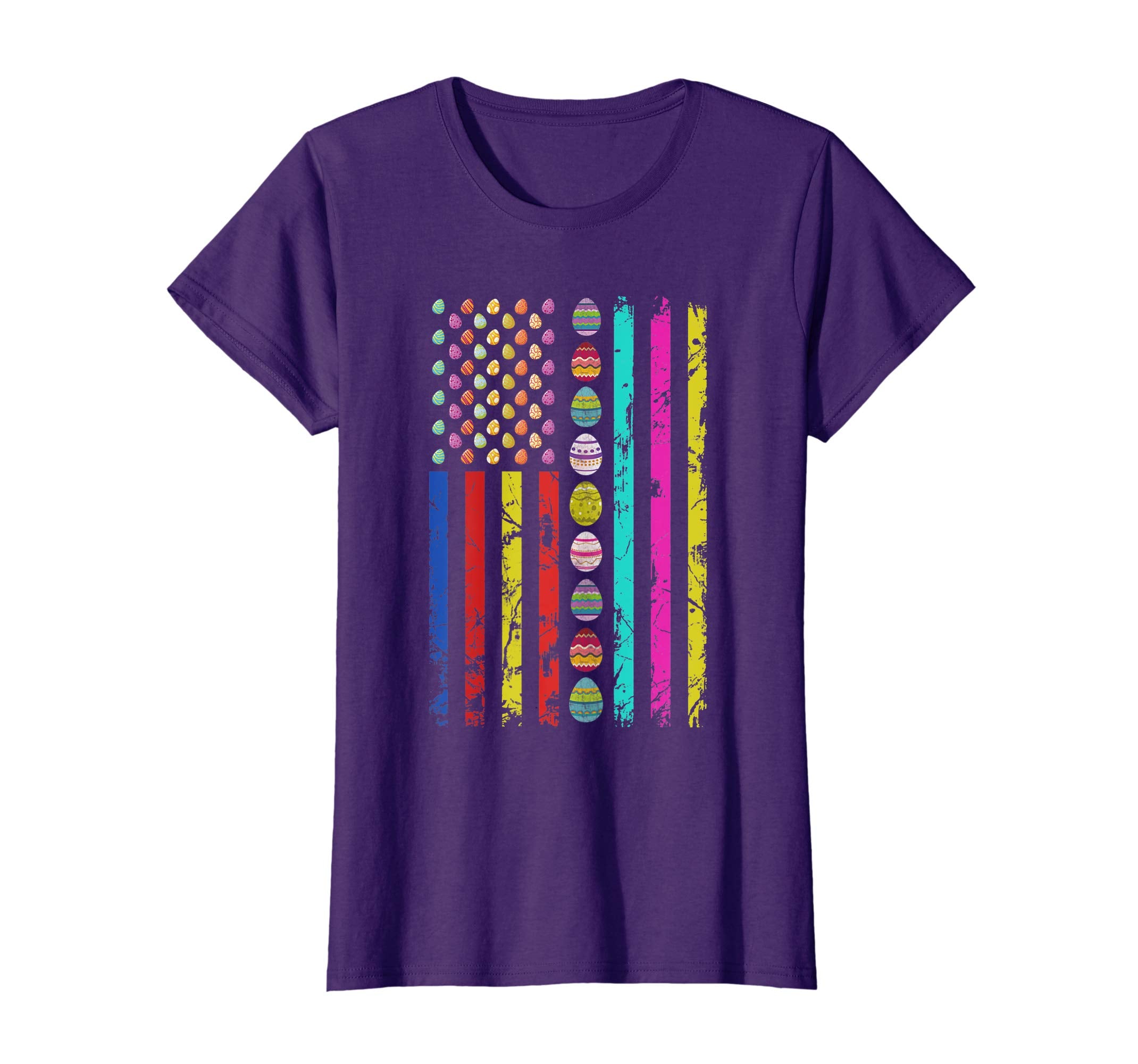 American Flag Easter Day T-shirt Easter Eggs Outfit