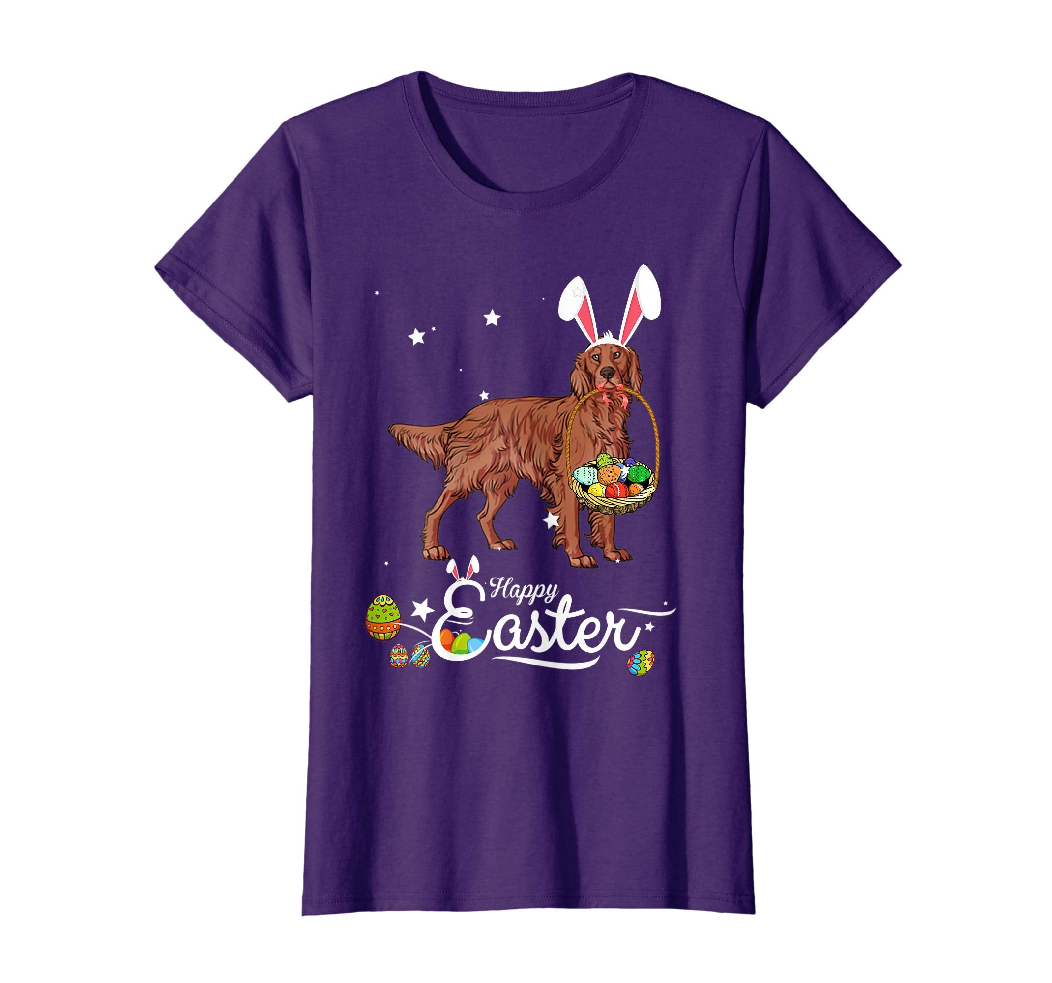 Irish Setter Dog With Bunny Hat Easter Costume T Shirt