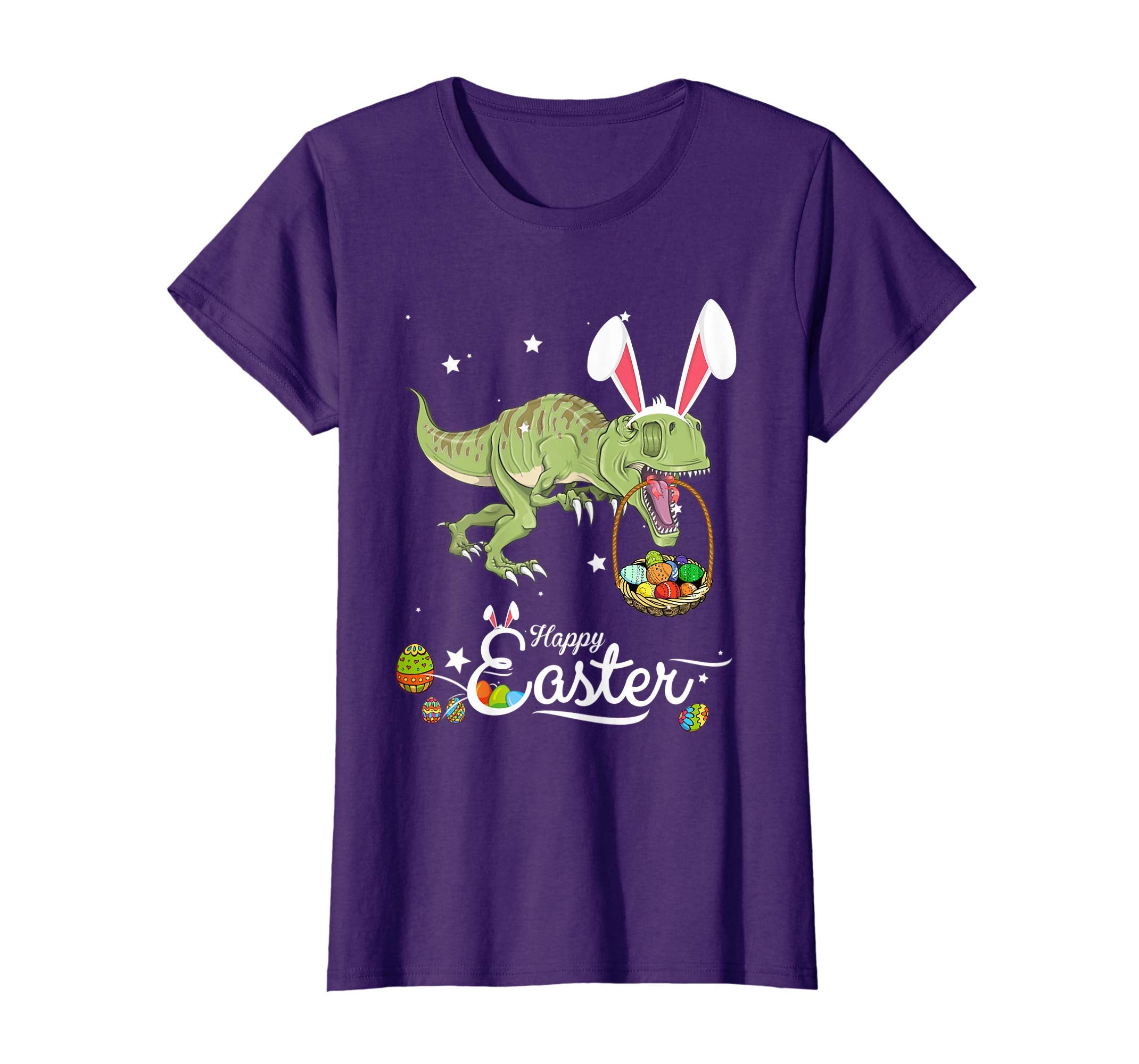 Cute Easter Dinosaurs with Bunny Ears and Eggs T Shirt