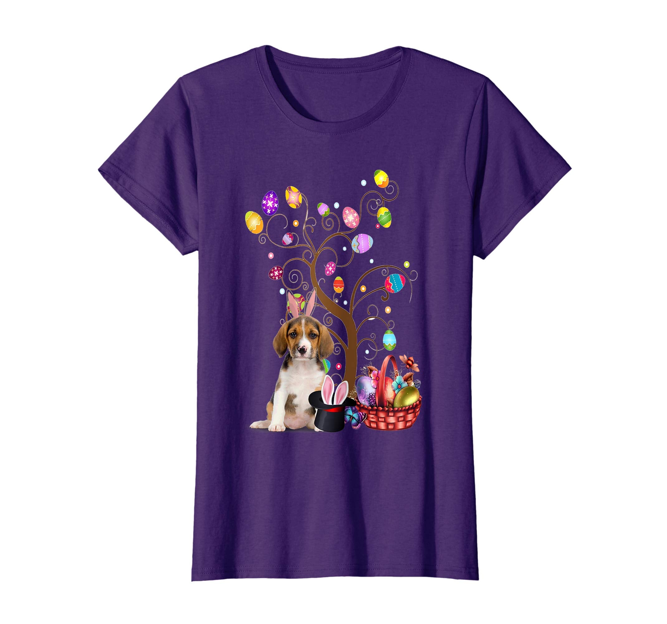 Bunny Beagle Dog Easter Day Hunting Egg TShirt Dad Mom Gift
