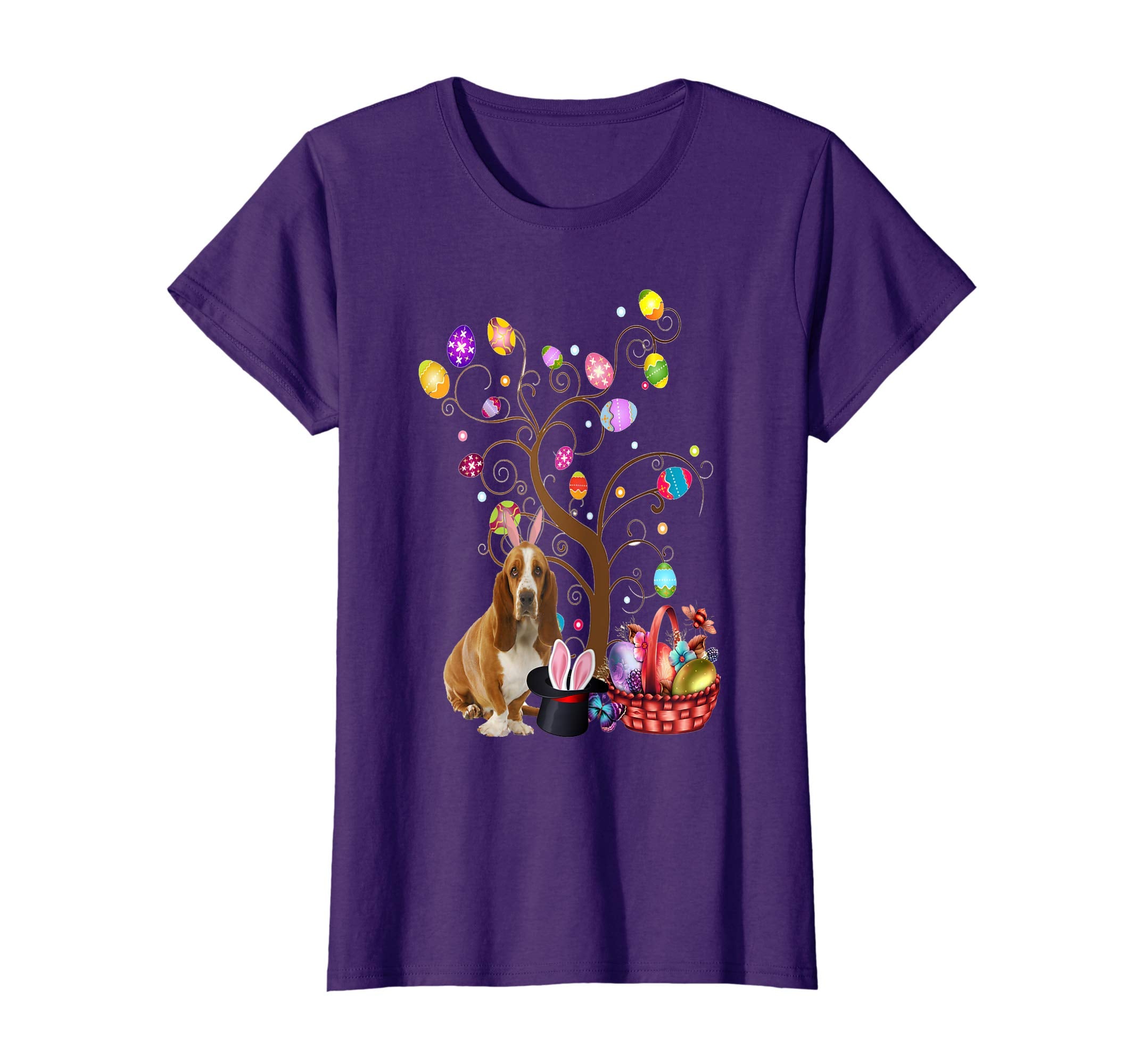 Bunny Basset Hound Dog Easter Day Hunting Egg T-Shirt