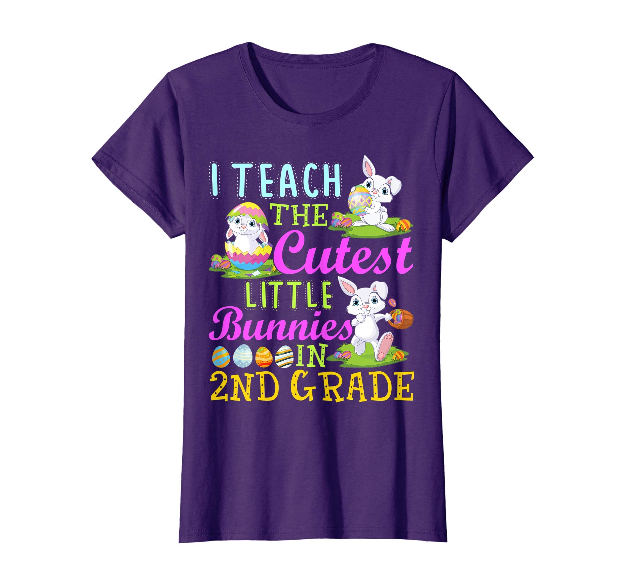 Easter 2nd Grade Teacher Shirt Gift Happy Easter Tee Shirts