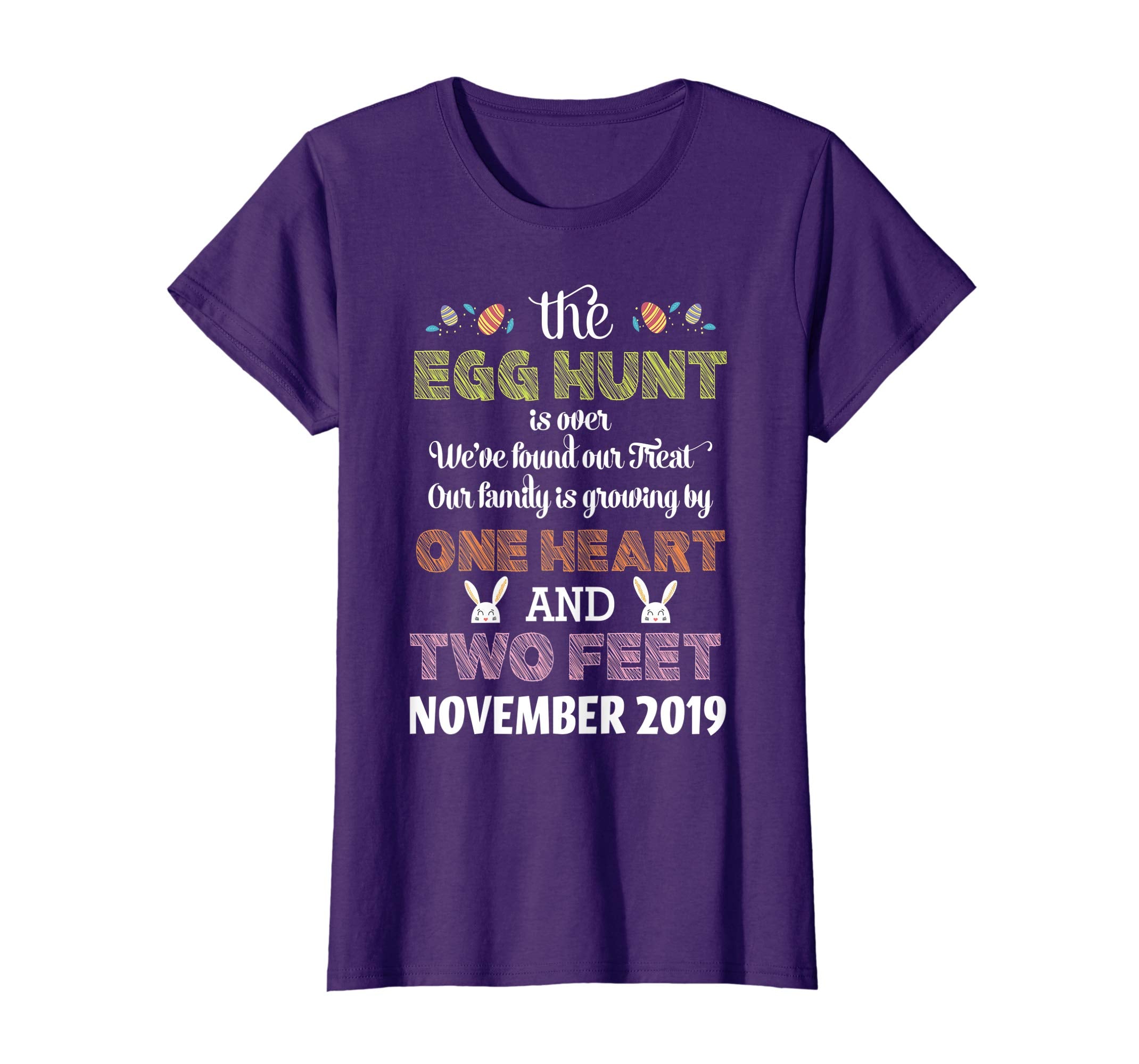 Pregnancy Announcement Due In November 2019 Easter Tshirt