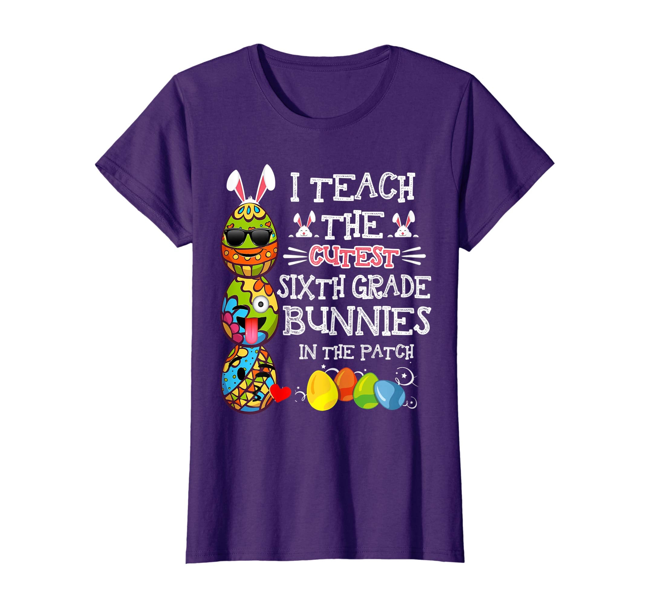 Easter Sixth Grade Teacher T Shirt Easter Egg Emoji Shirt