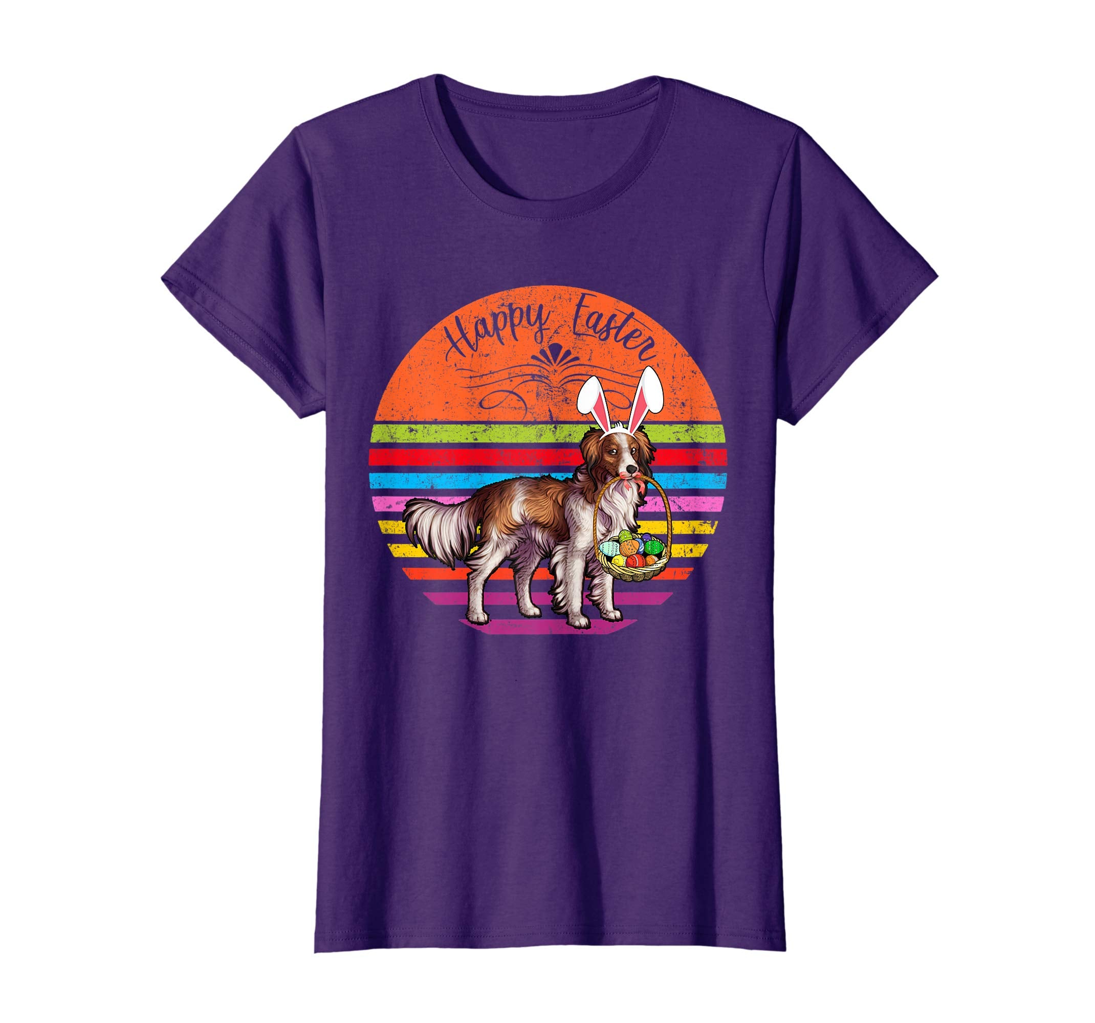 Vintage Kooikerhondje Dog Easter Eggs Basket T Shirt