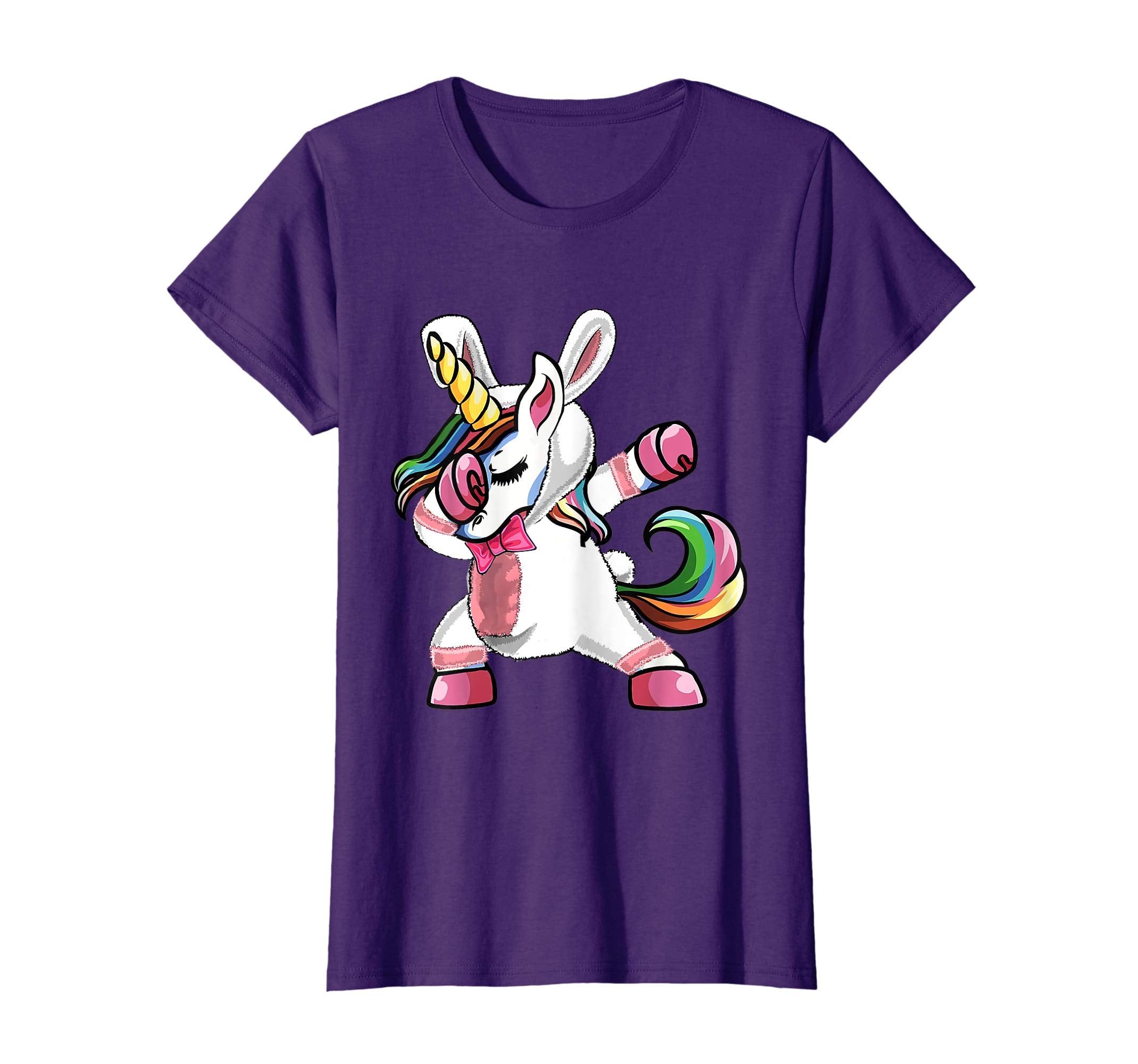 Easter T Shirt Dabbing Unicorn Bunny Easter Shirt Boys Girls