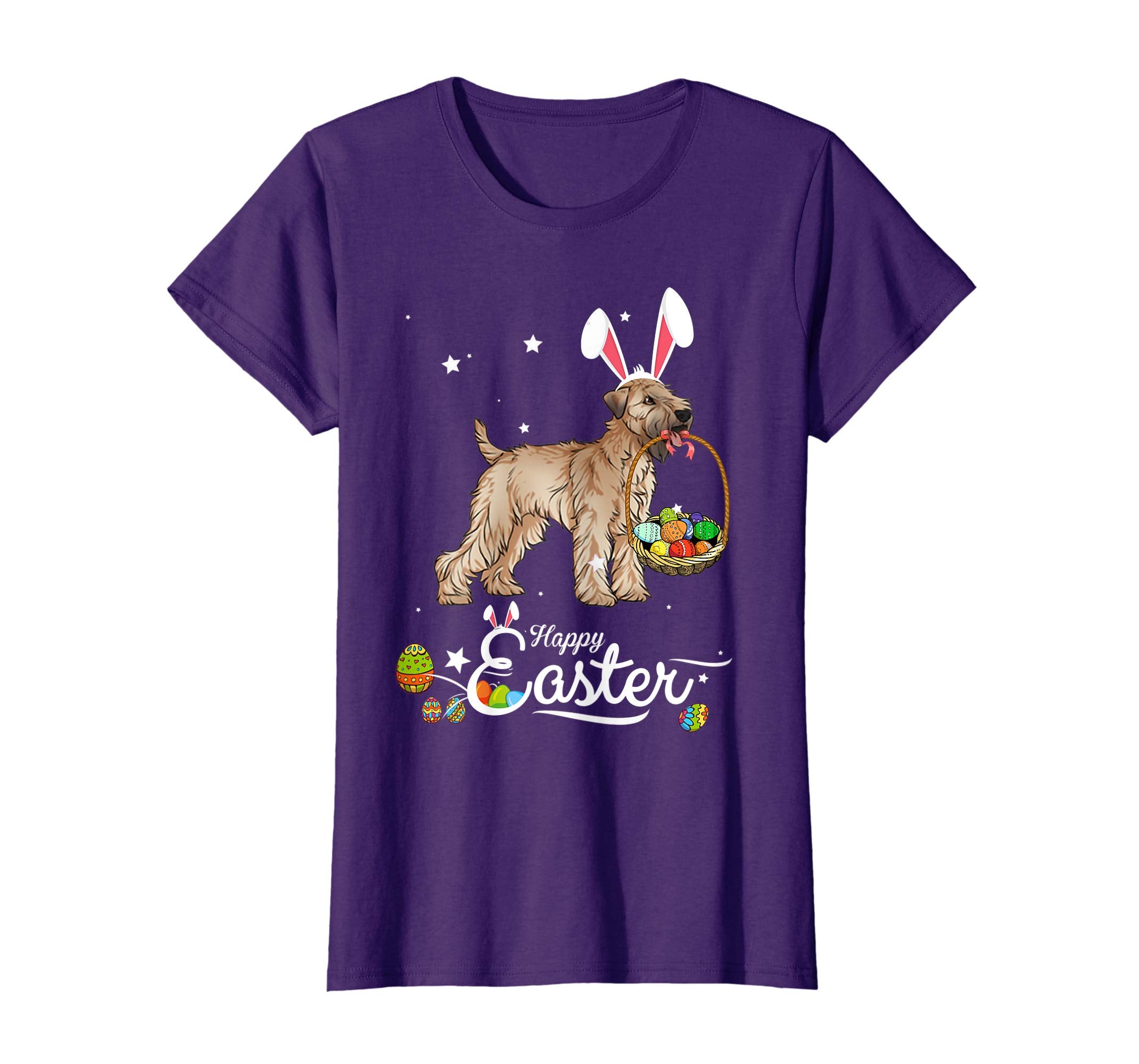 Soft Coated Wheaten Dog With Bunny Hat Easter Costume TShirt