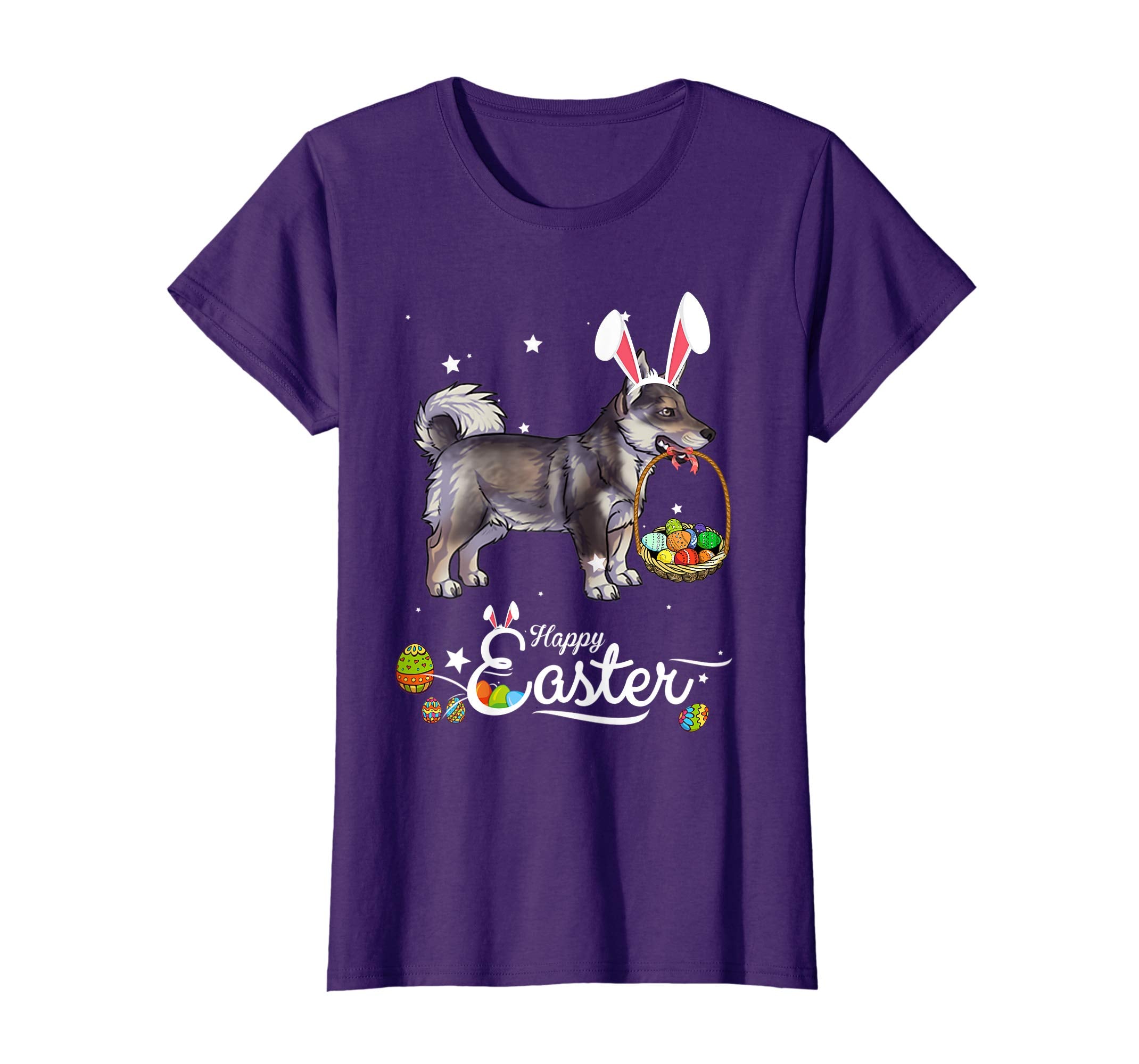 Swedish Vallhund Dog With Bunny Hat Easter Costume T Shirt