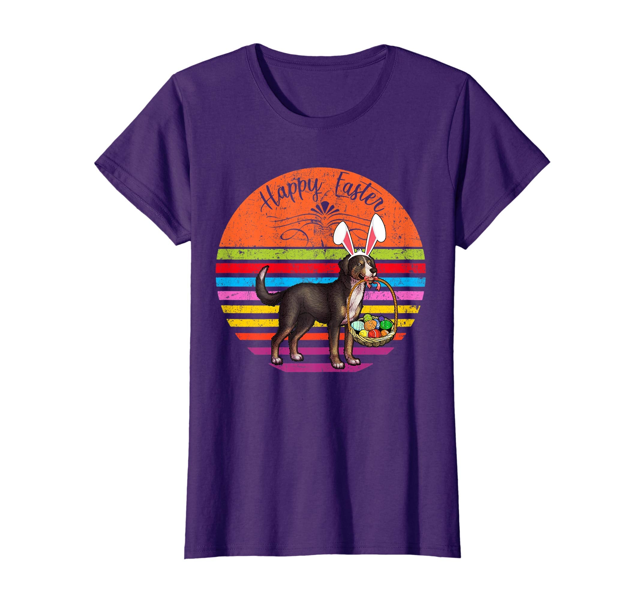 Vintage Greater Swiss Mountain Dog Easter Eggs Basket Shirt