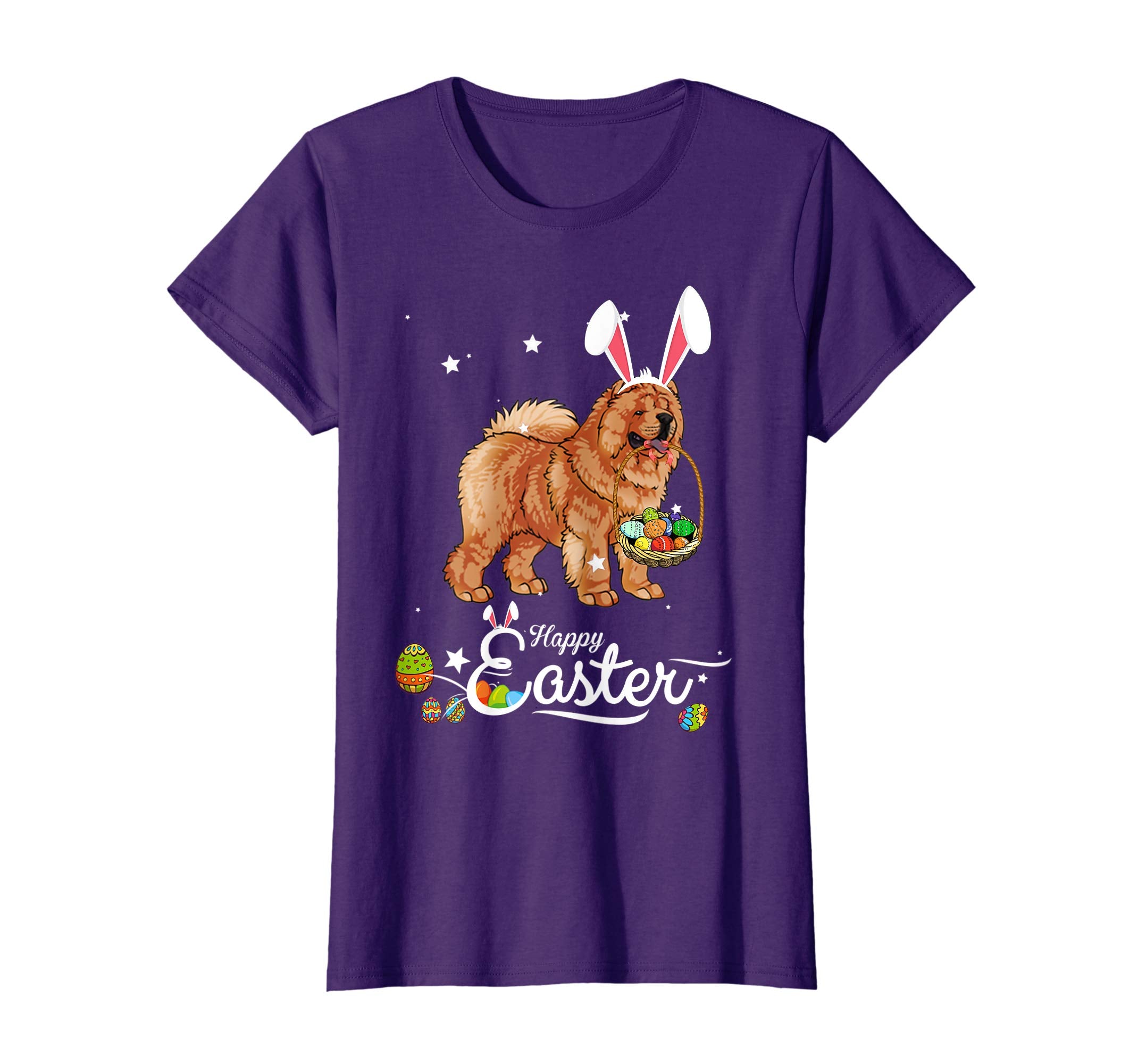 Chow Chow Dog With Bunny Hat Easter Costume T Shirt