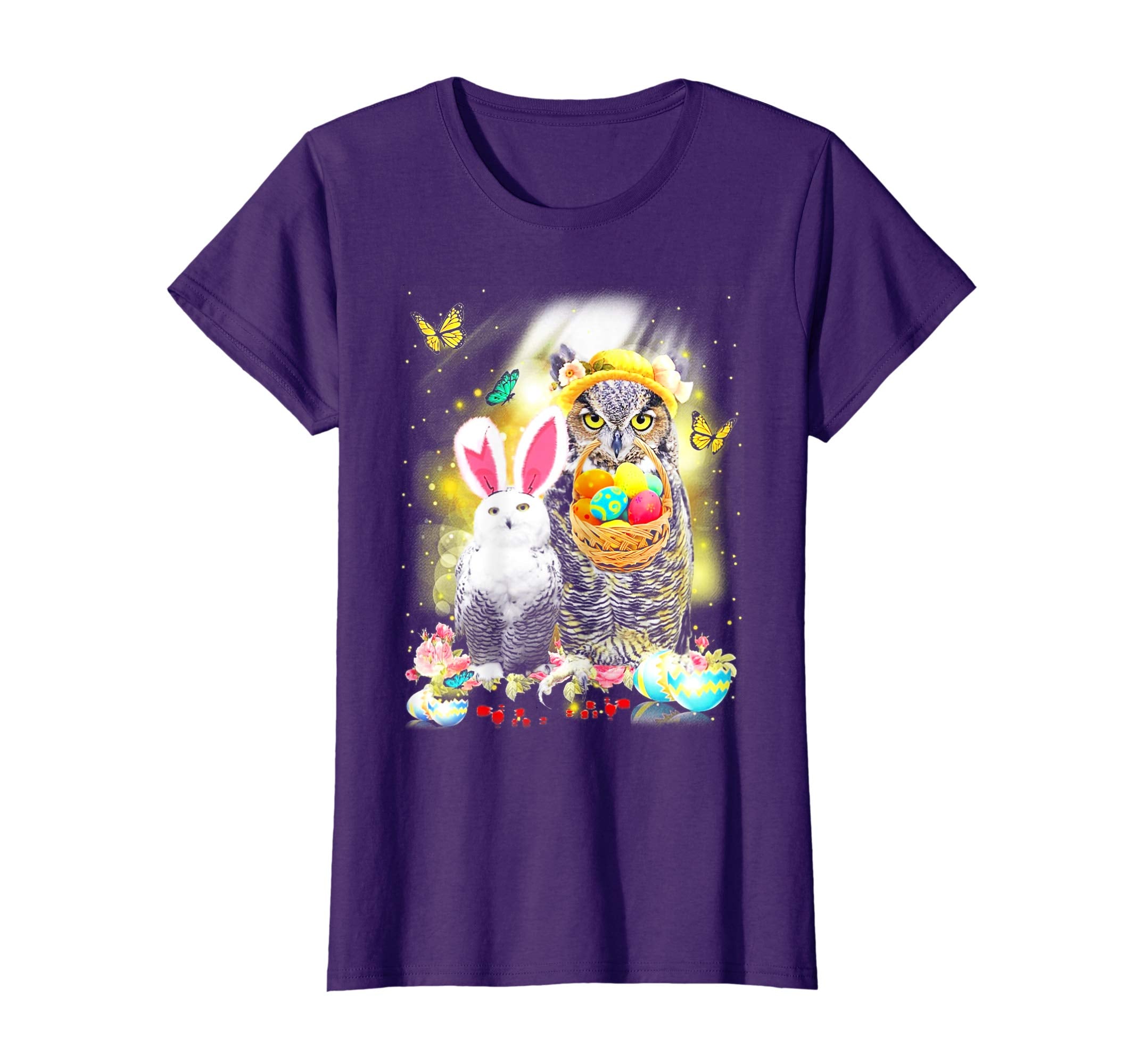Owl Rabbit Peeps Eggs Funny Easter Lover Gift Tee Shirt