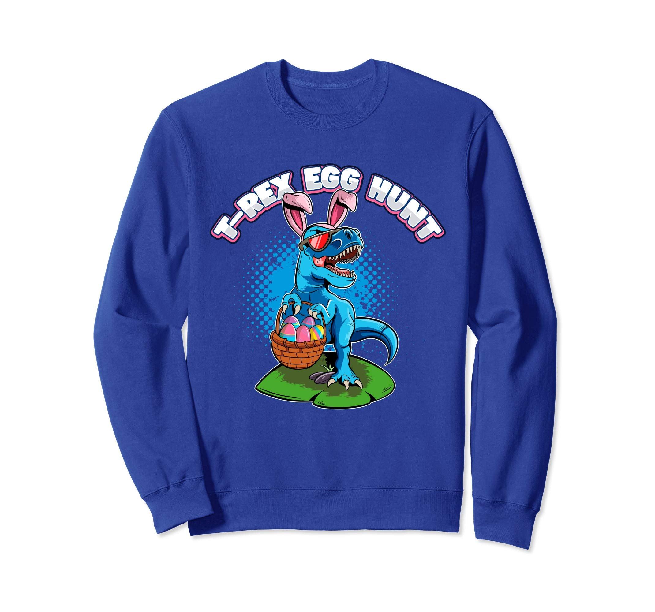 T-Rex Egg Hunt Easter Dinosaur Sweatshirt