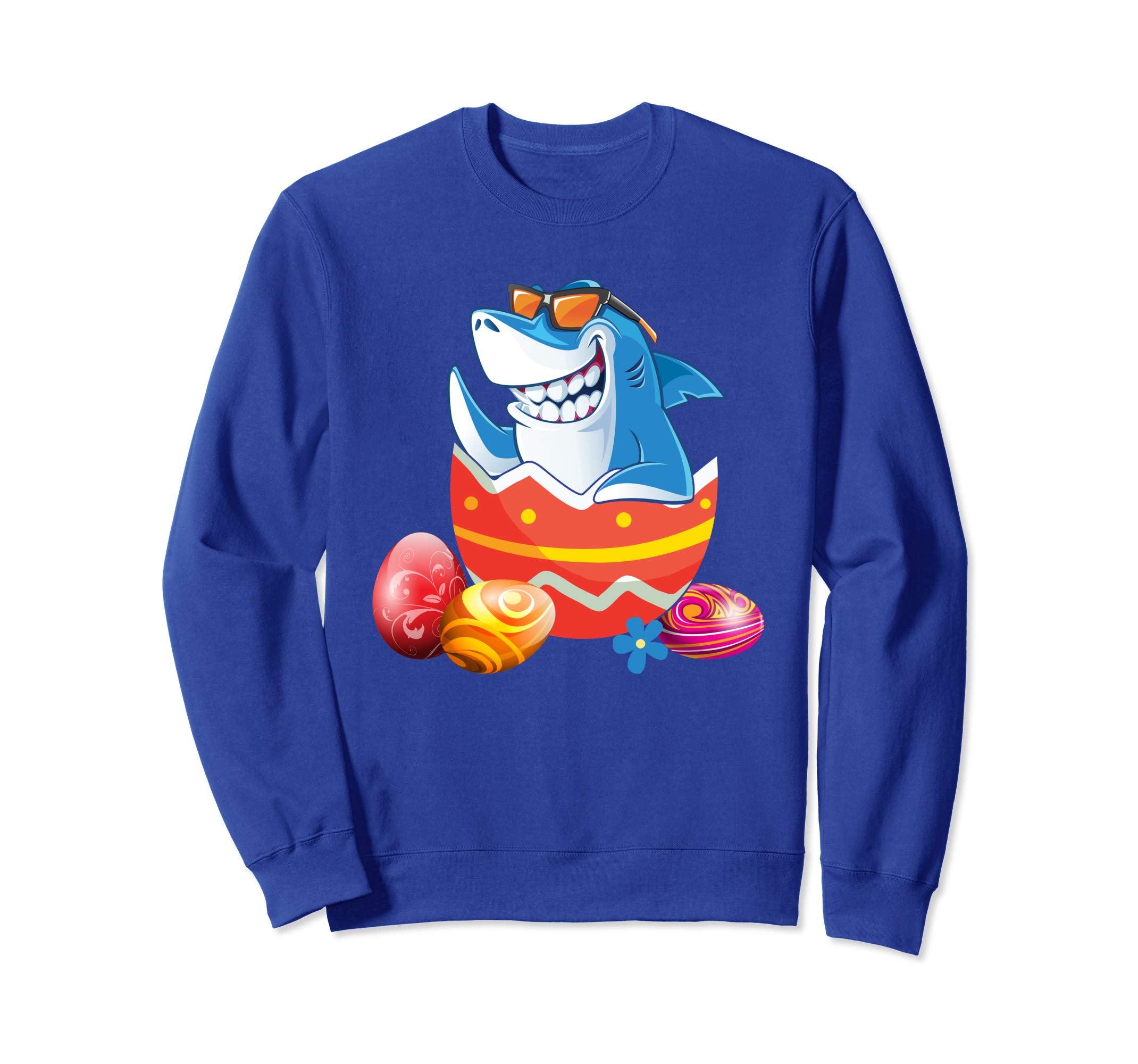 Easter Shirts For Kids Boys Girls Shark Shirt Easter Eggs