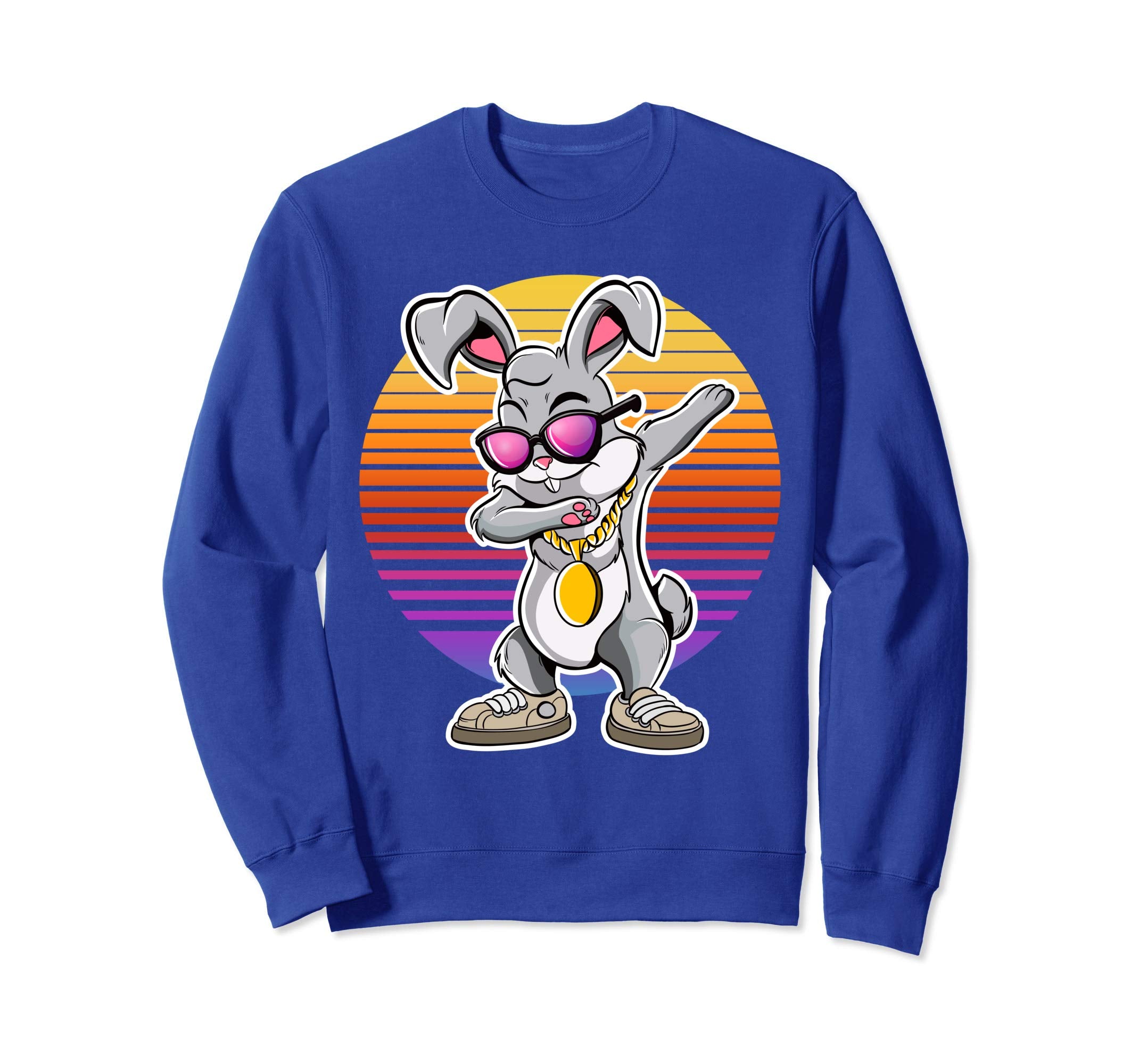 Dabbing Easter Bunny Hip Hop Vintage Sweatshirt