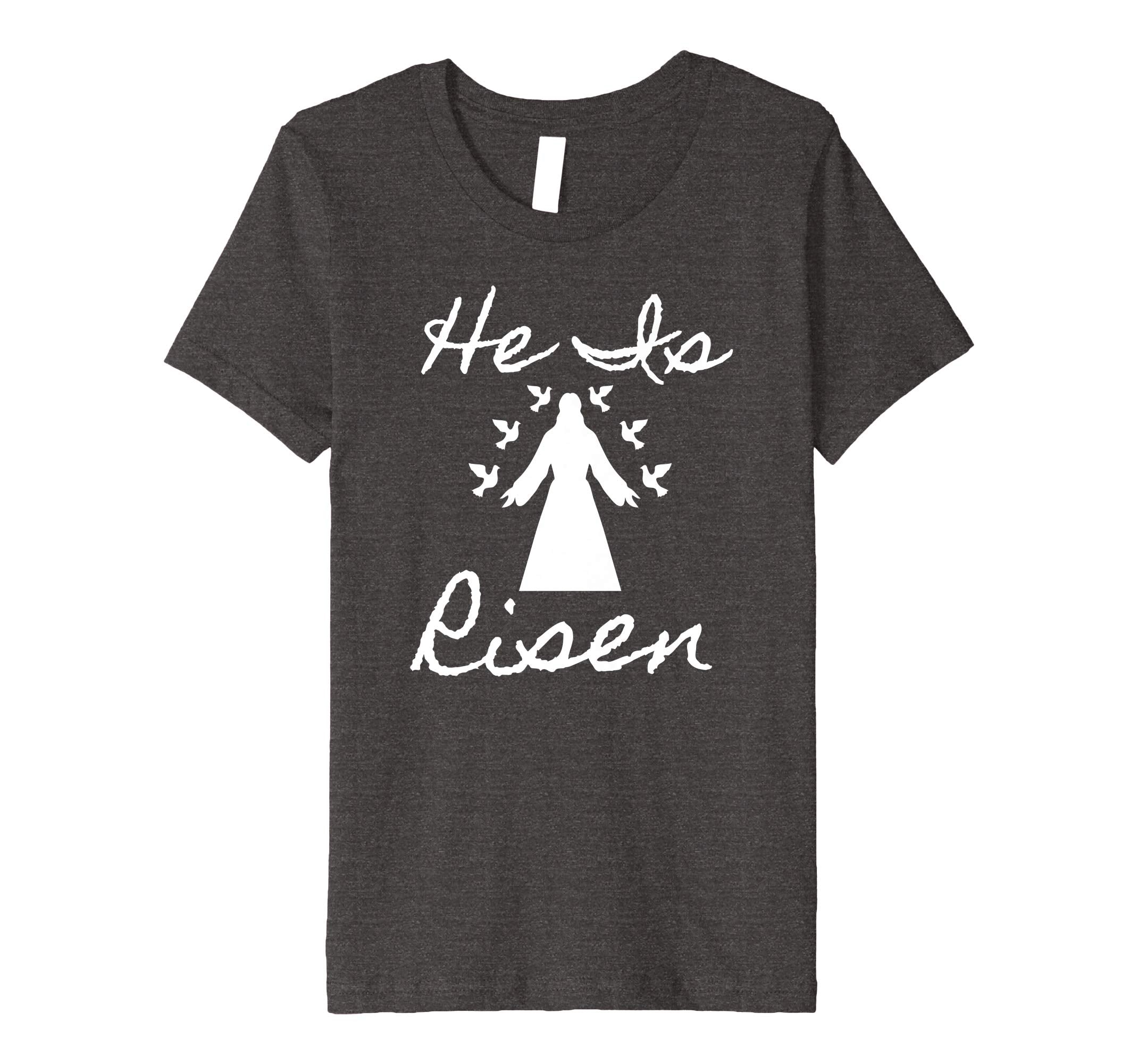 Christian Easter He Is Risen Tshirt Peace Birds and Jesus