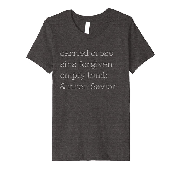 Easter T-shirt Empty Tomb Shirt Savior Jesus Cross Forgiven