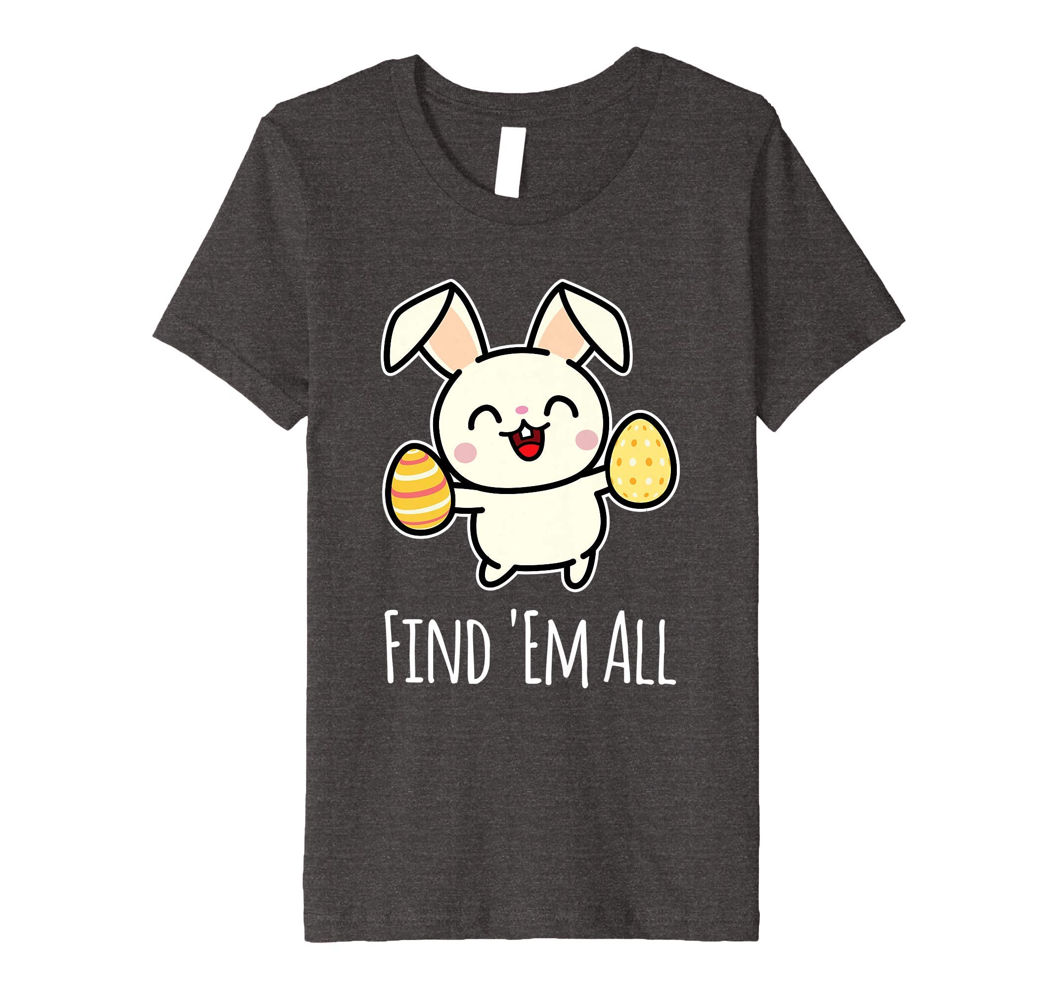 Find 'Em All T Shirt Easter Bunny Easter Egg Hunt