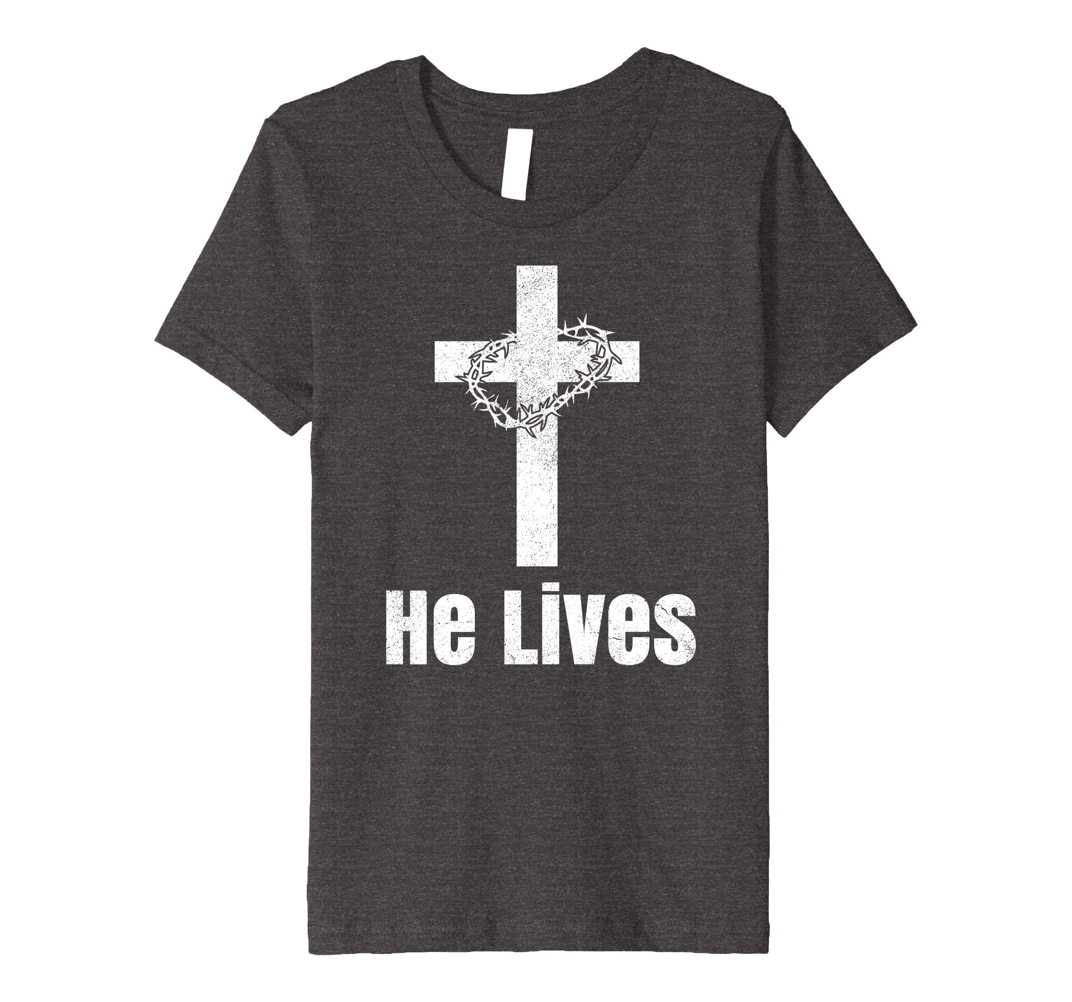 He Lives Easter Religious Christian Jesus Cross T Shirt