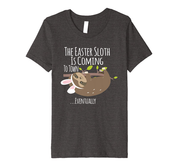 The Easter Sloth With Bunny Ears Funny T Shirt Easter Bunny