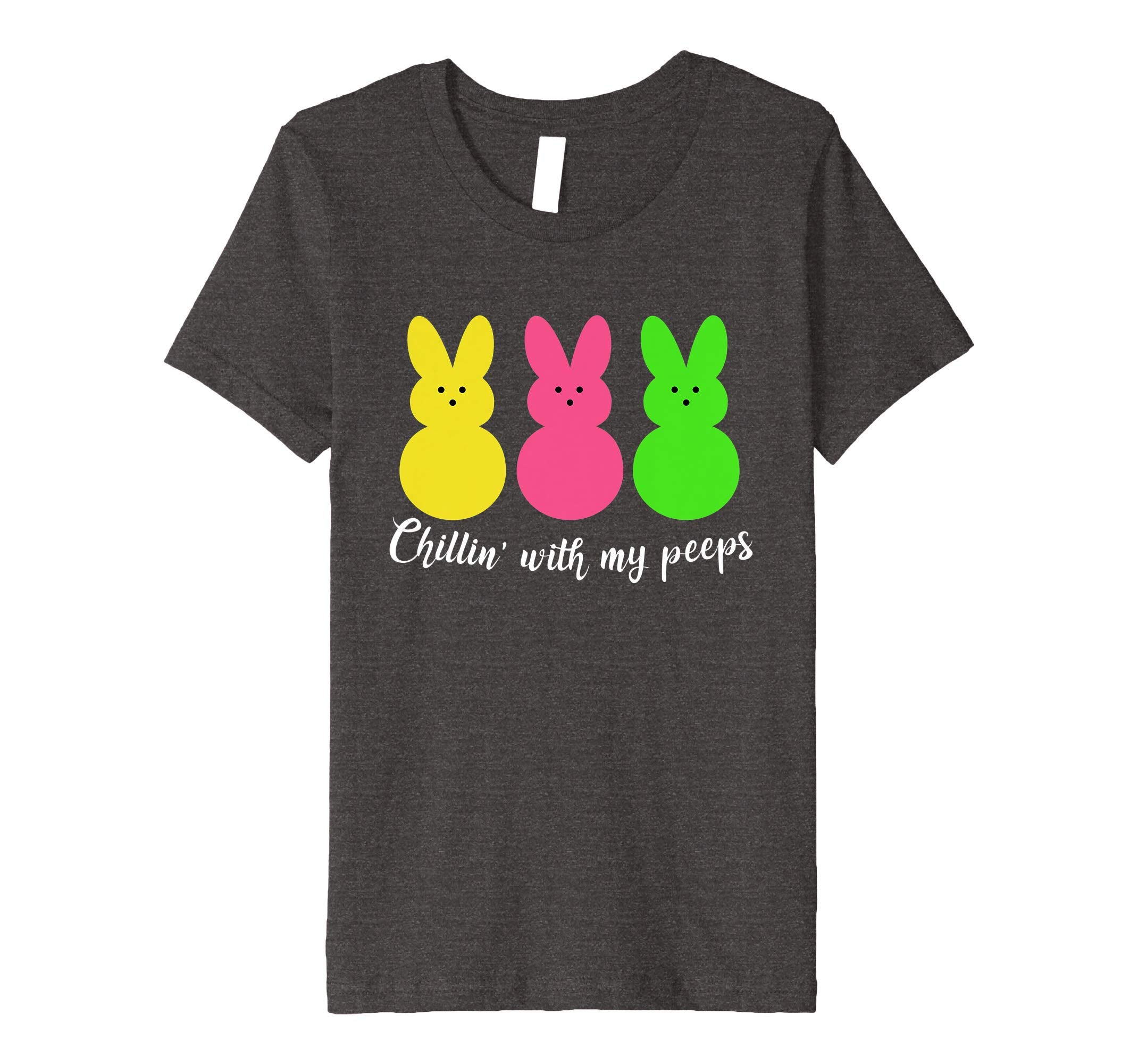 Chillin' With My Peeps Funny Easter T Shirt Men Women Kids