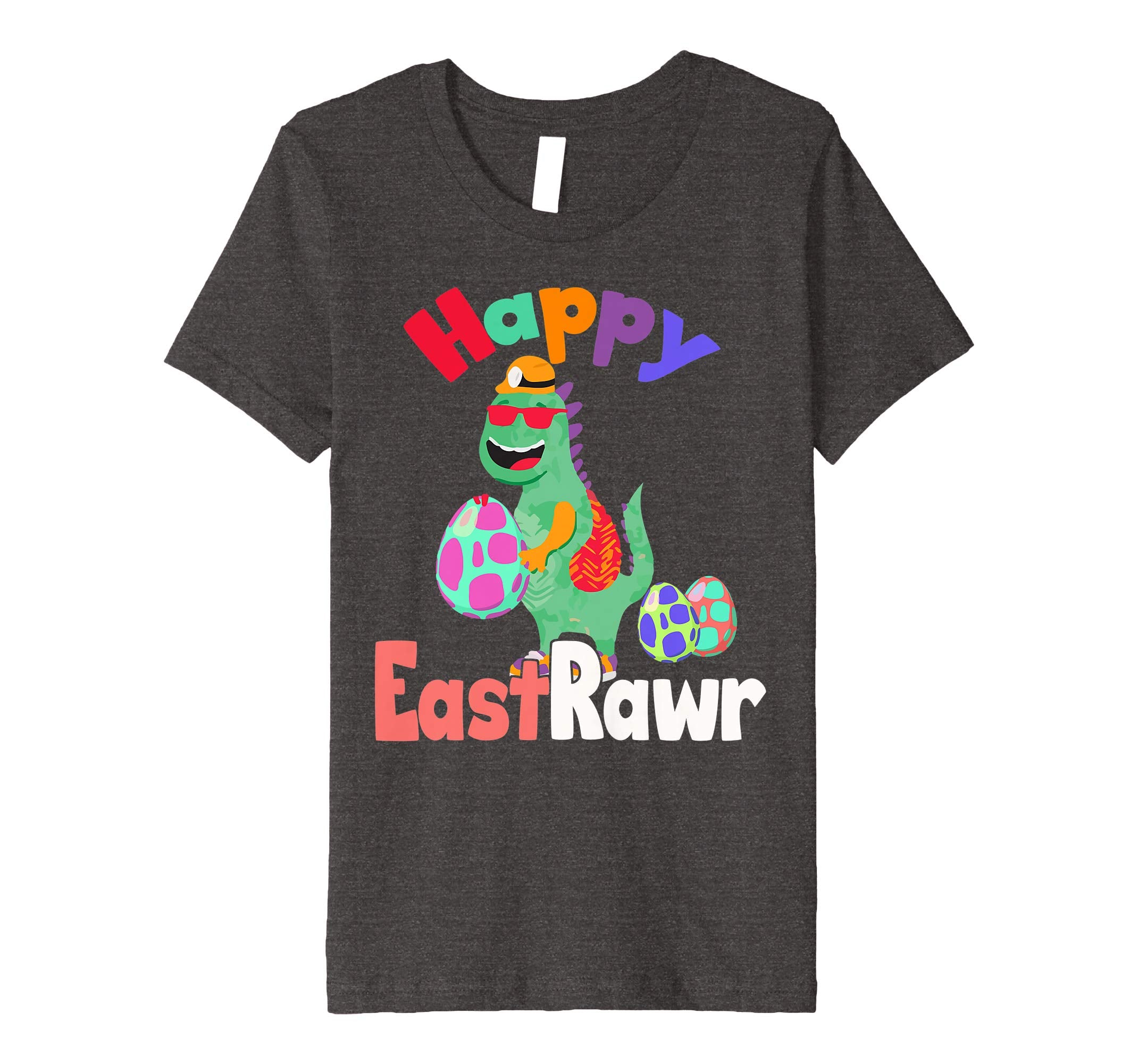 Happy Eastrawr T Rex Dinosaur Easter Bunny Egg Shirt Kids