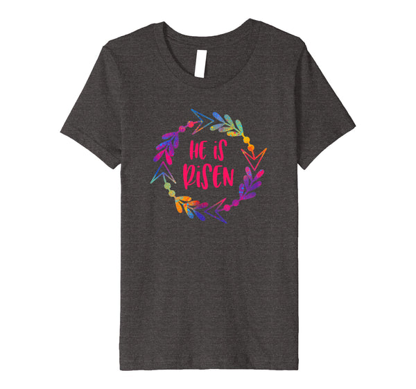 Christian Easter Shirt Bright Inspirational He Is Risen