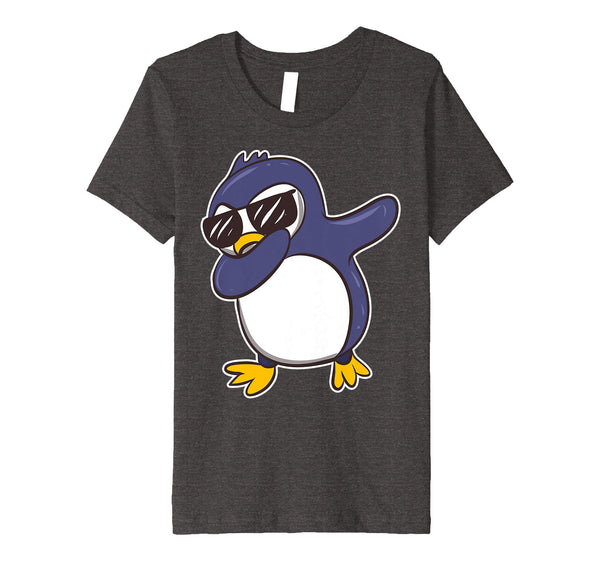 Kids Dabbing Penguin T-Shirt Girls Boys Birthday Easter Gift
