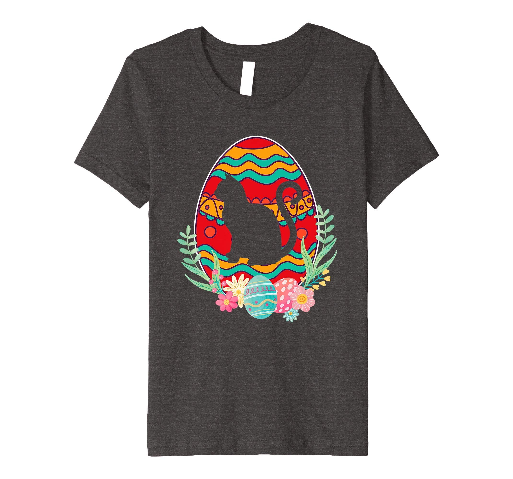 Funny Cat Easter Eggs T-Shirt Gifts for Kids Men Women