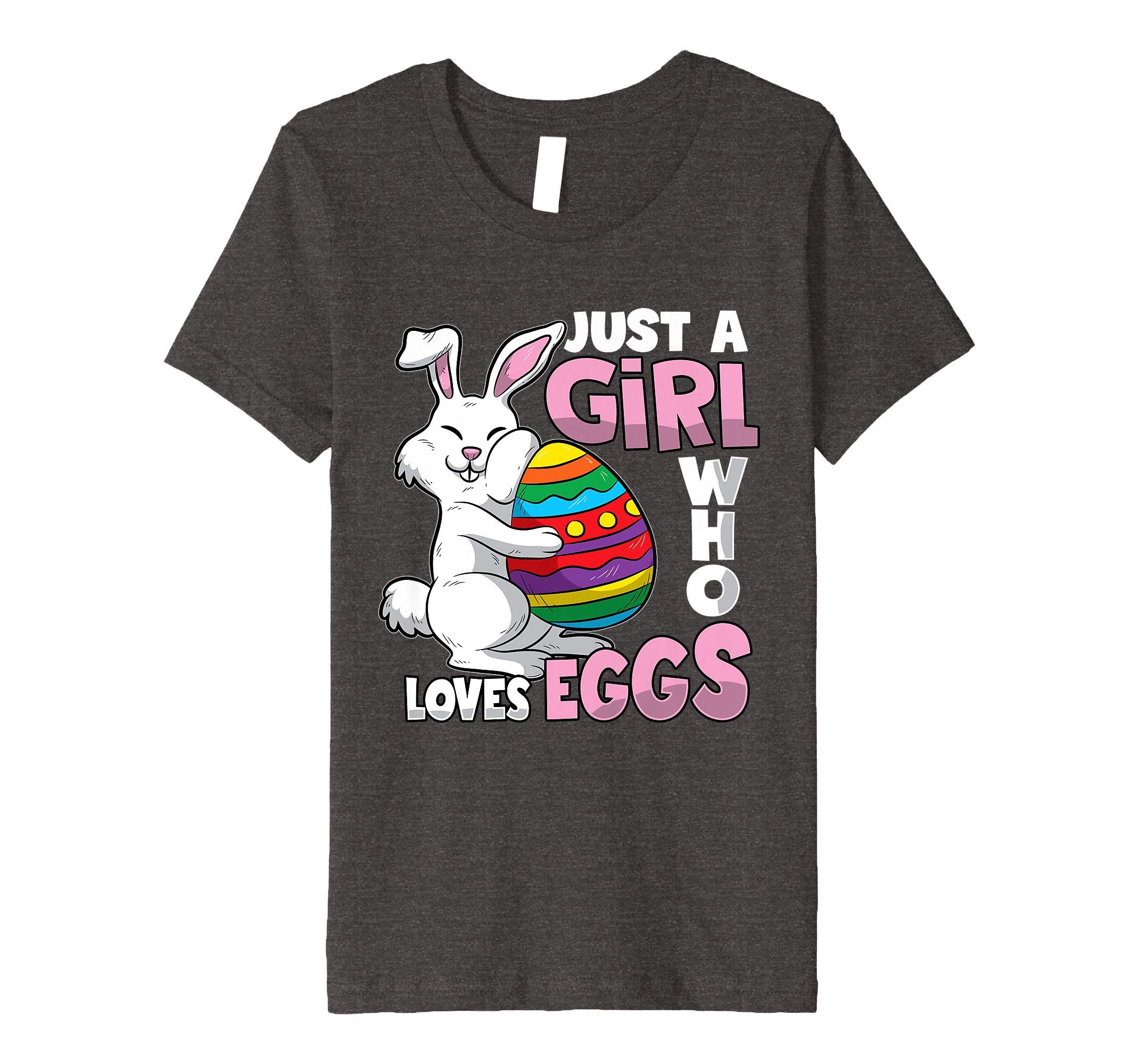 Egg Hunt Easter Girl T-shirt Cute Girls Teens Women Gift