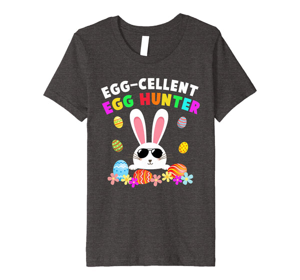 Egg-cellent Egg Hunter Easter T-Shirt Boys Girls Bunny Gift