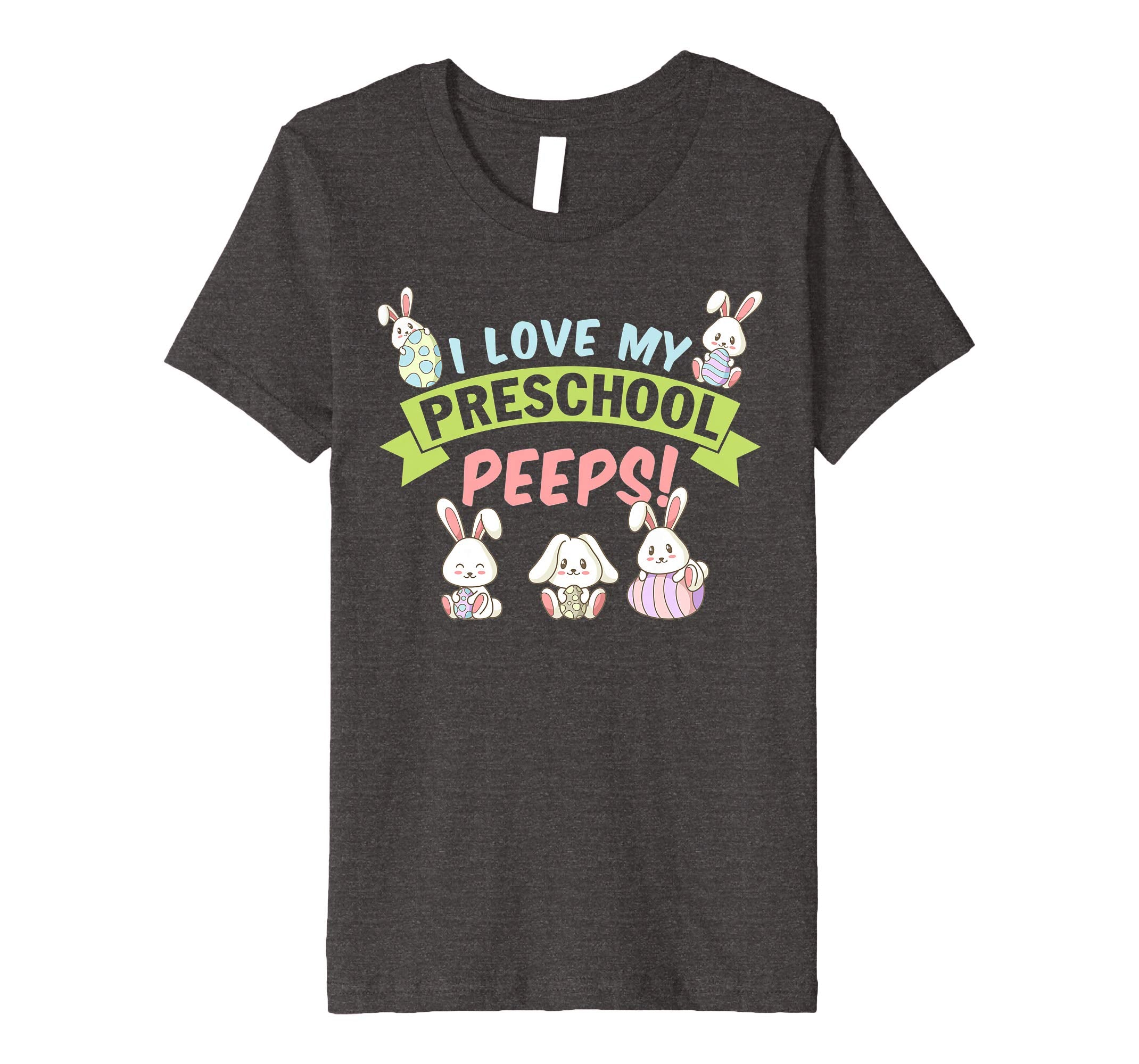 I Love My Preschool Peeps Bunnies Easter Teacher Shirt