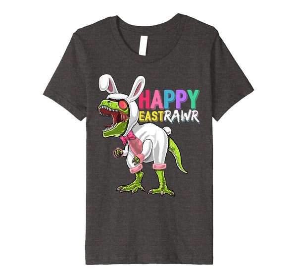Happy Eastrawr T Rex Dinosaur Easter Bunny Costume Shirt Kid