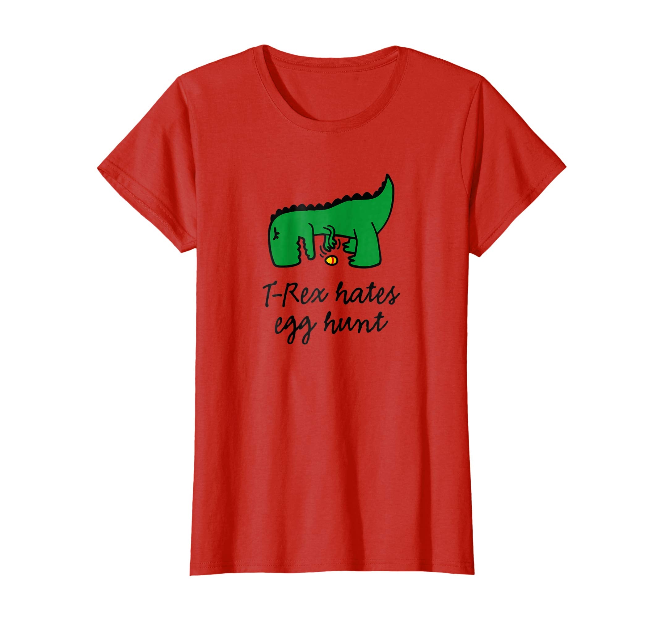 T-Rex hates egg hunt happy easter egg hunting bunny T-shirt