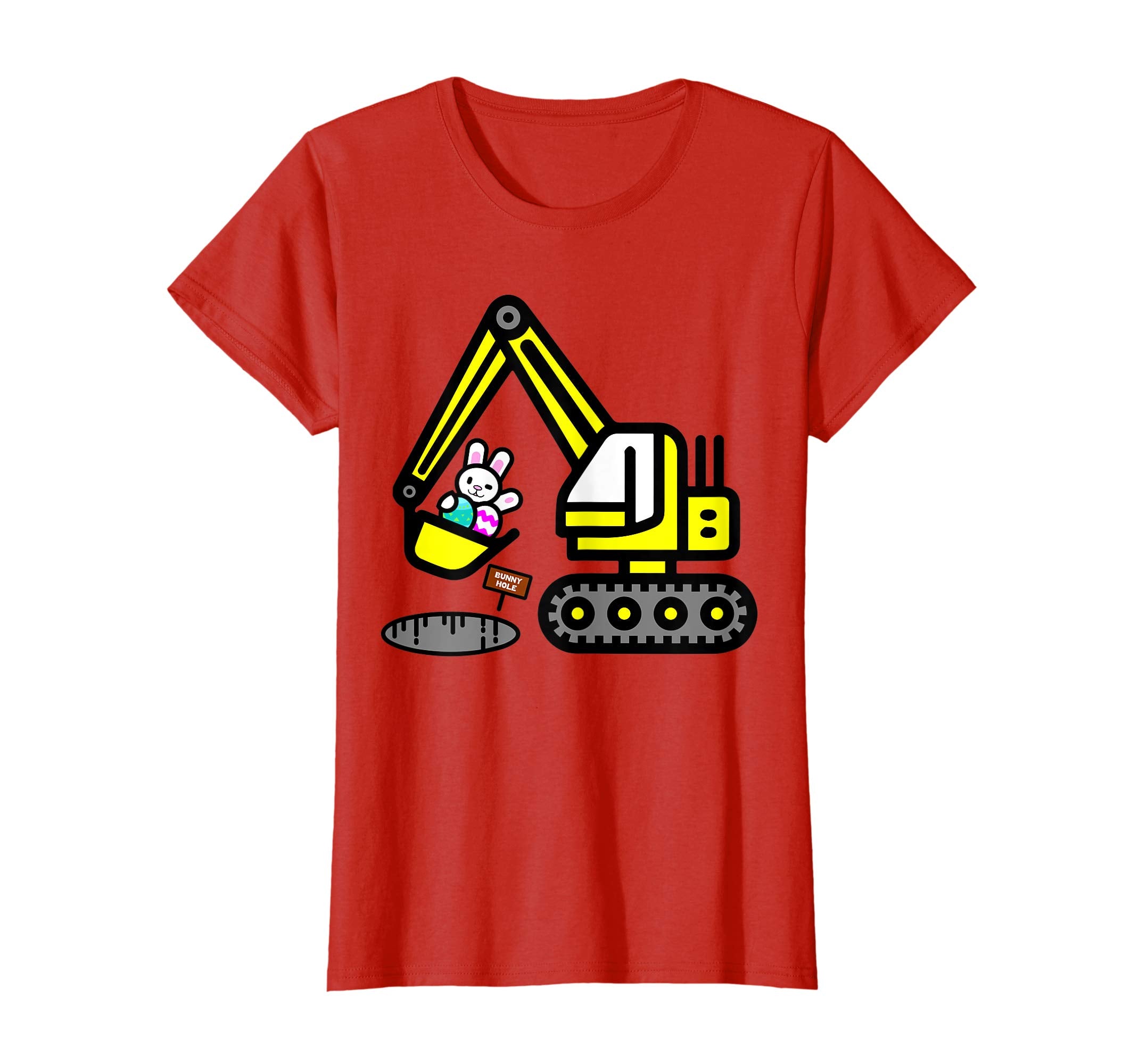 Funny Easter Egg Bunny Excavator Shirt Gift