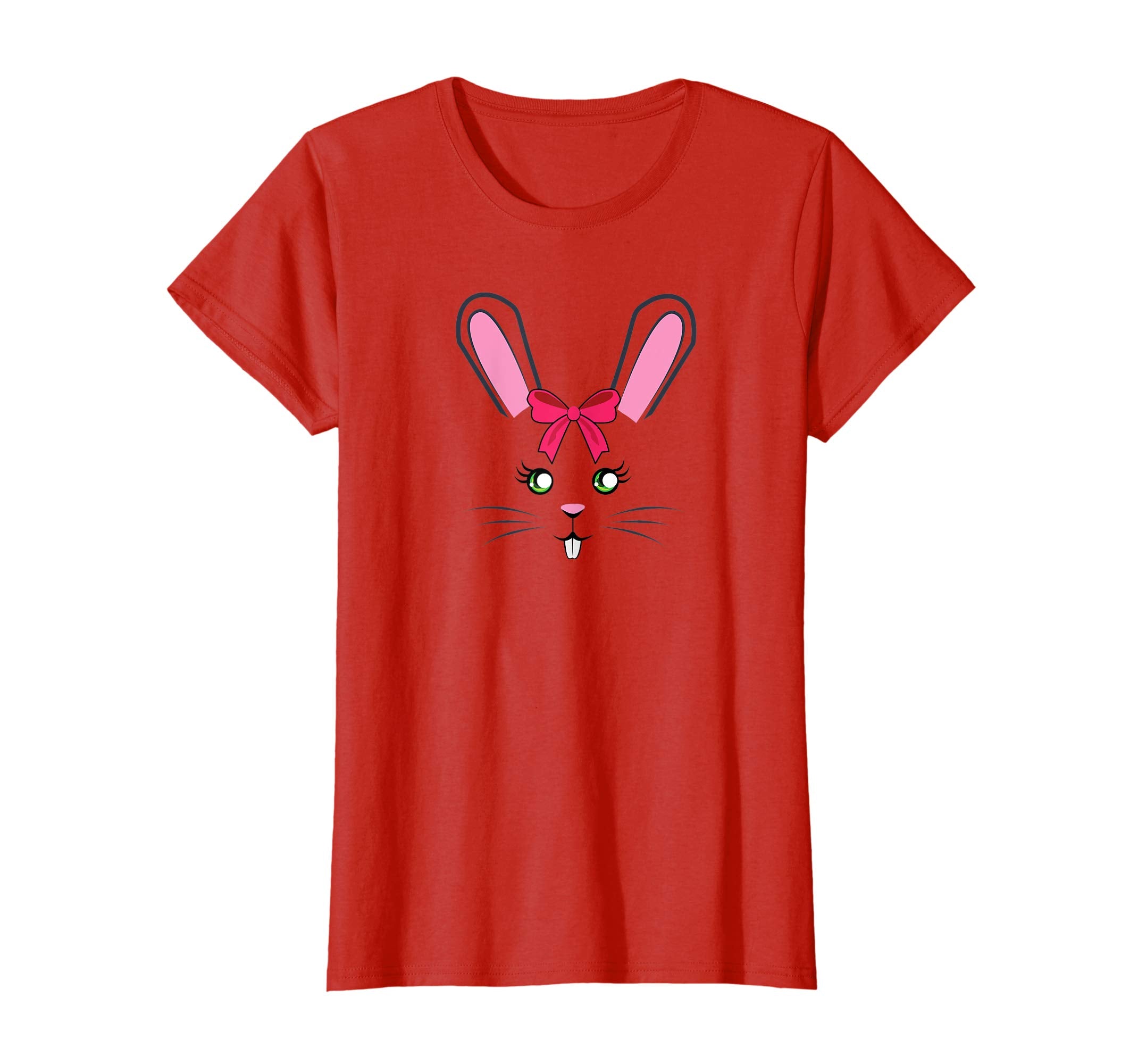 Cute Easter Bunny Shirt For Girls Toddler Pink Bow Tshirt