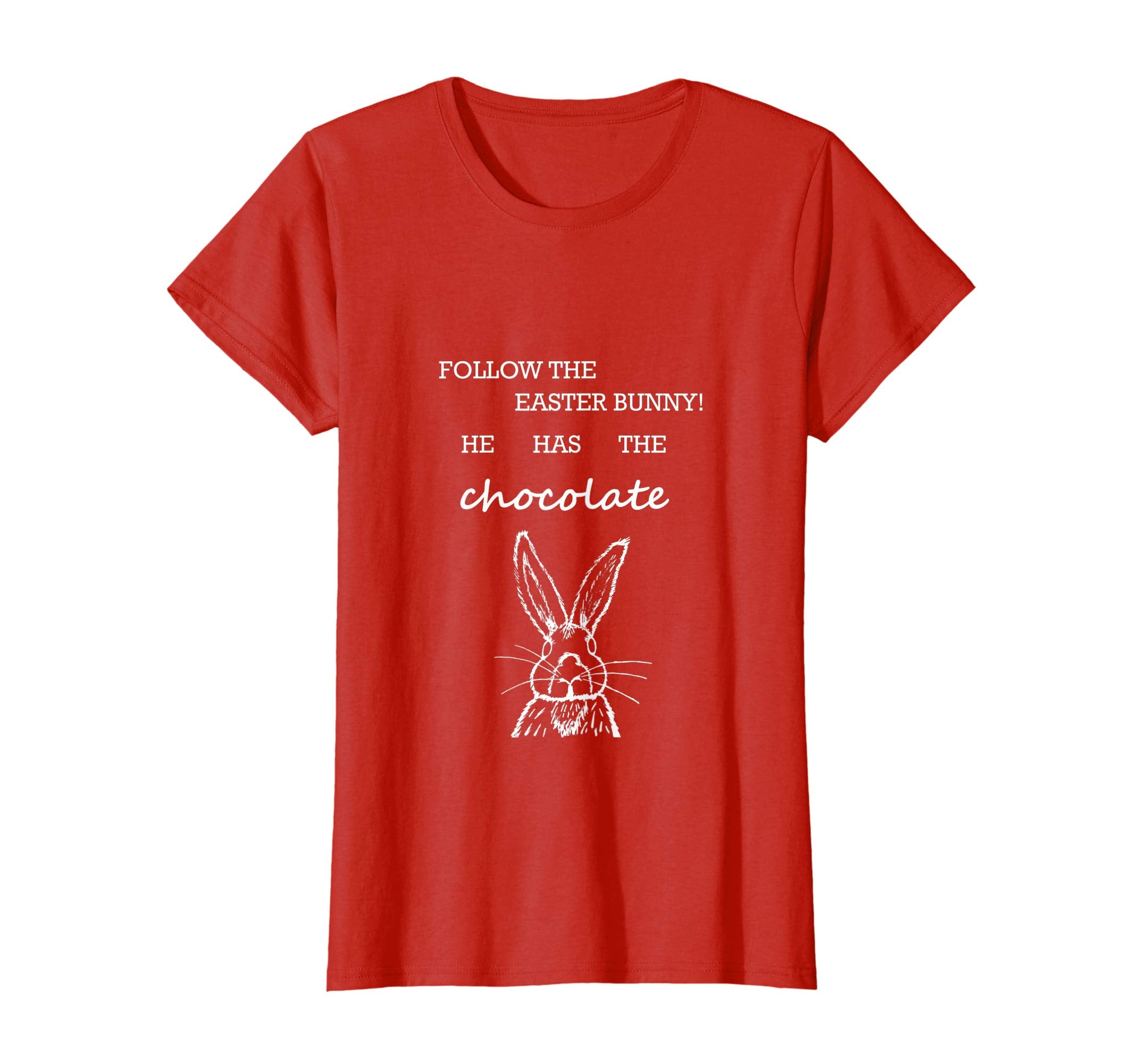 Follow the easter bunny gift idea t-shirt for men women kids