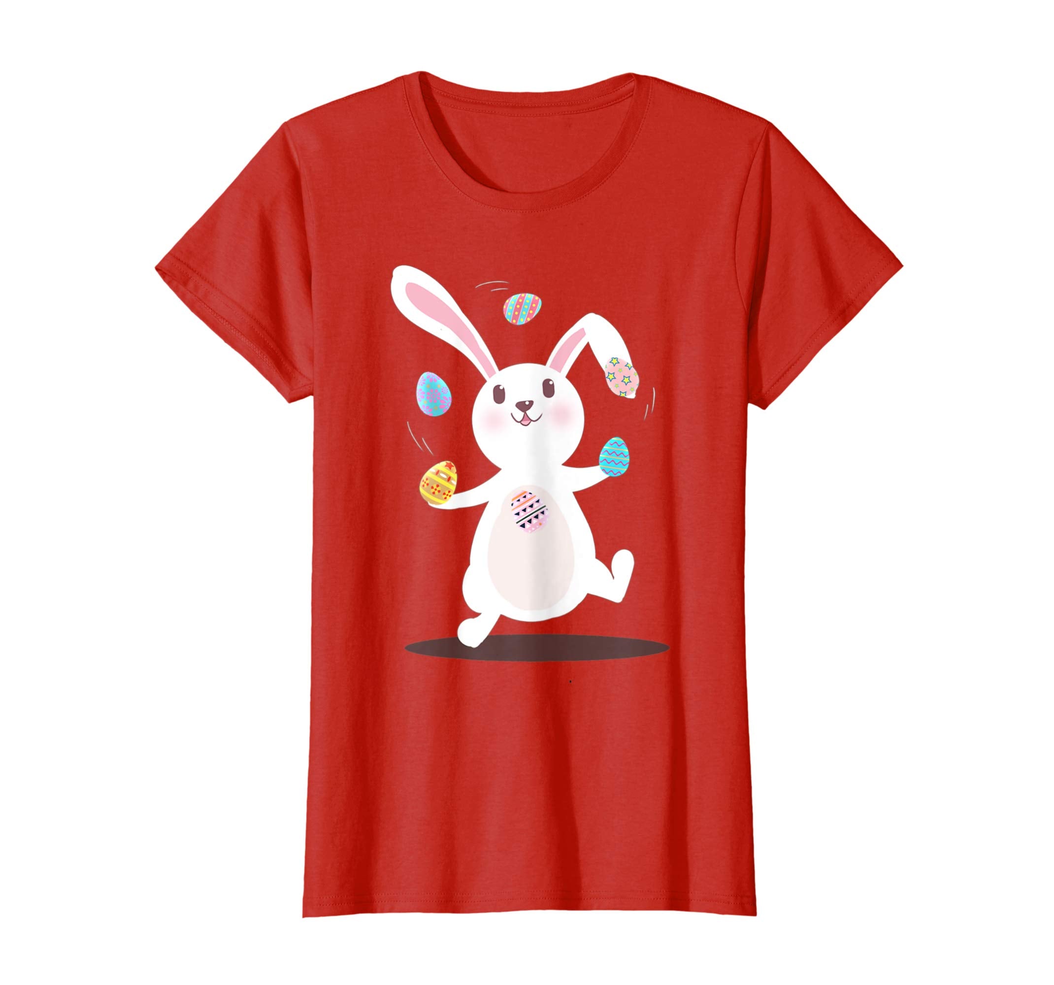 Easter Eggs Tee Easter Rabbit Playing With Eggs Easter Shirt