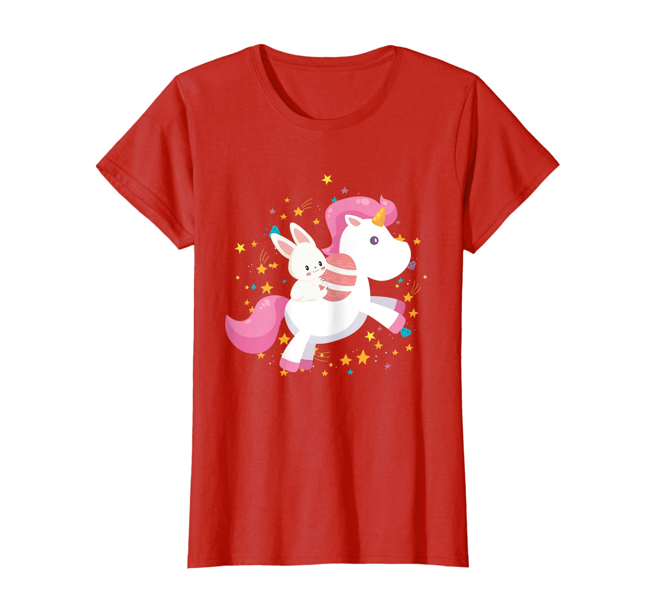 Easter Bunny Unicorn Riding T Shirt Funny Easter Gift For Ki
