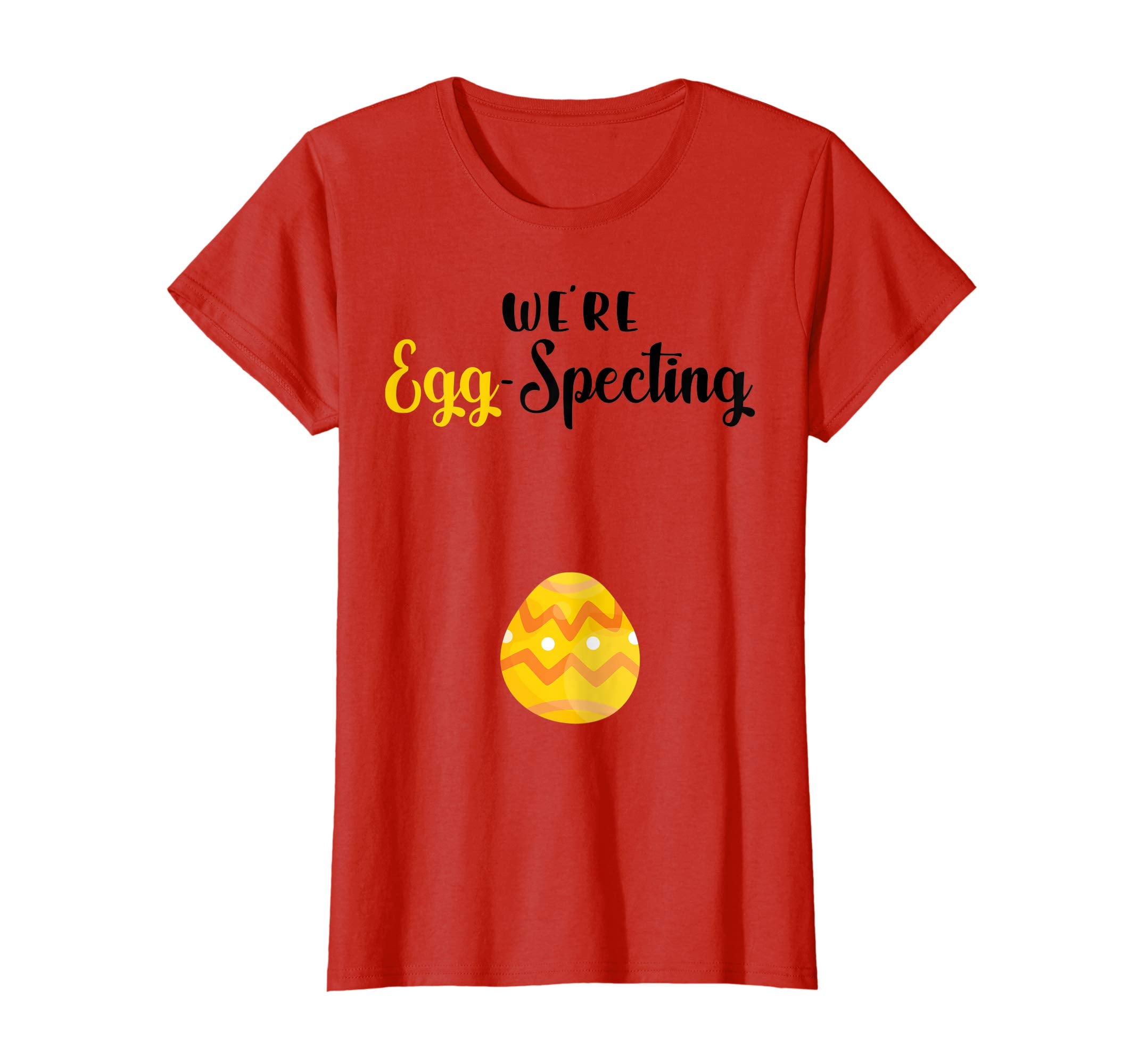 EGGspecting Pregnancy Reveal Easter Womens Shirts Gifts