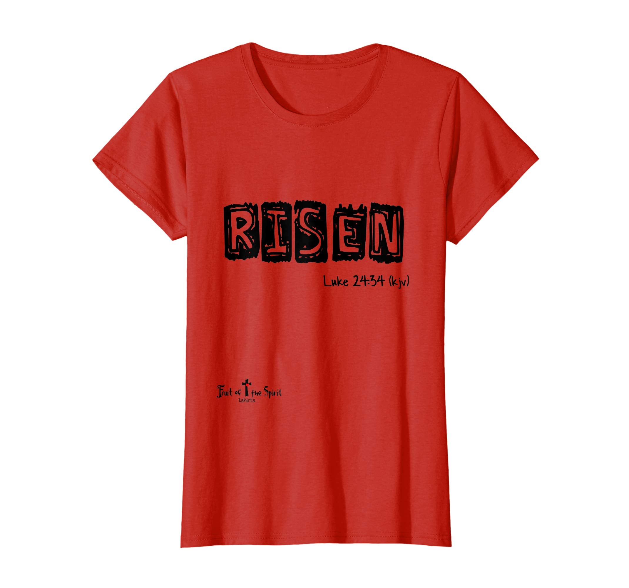 Risen Luke 24:34 Christian tshirt #Easter #hope bl
