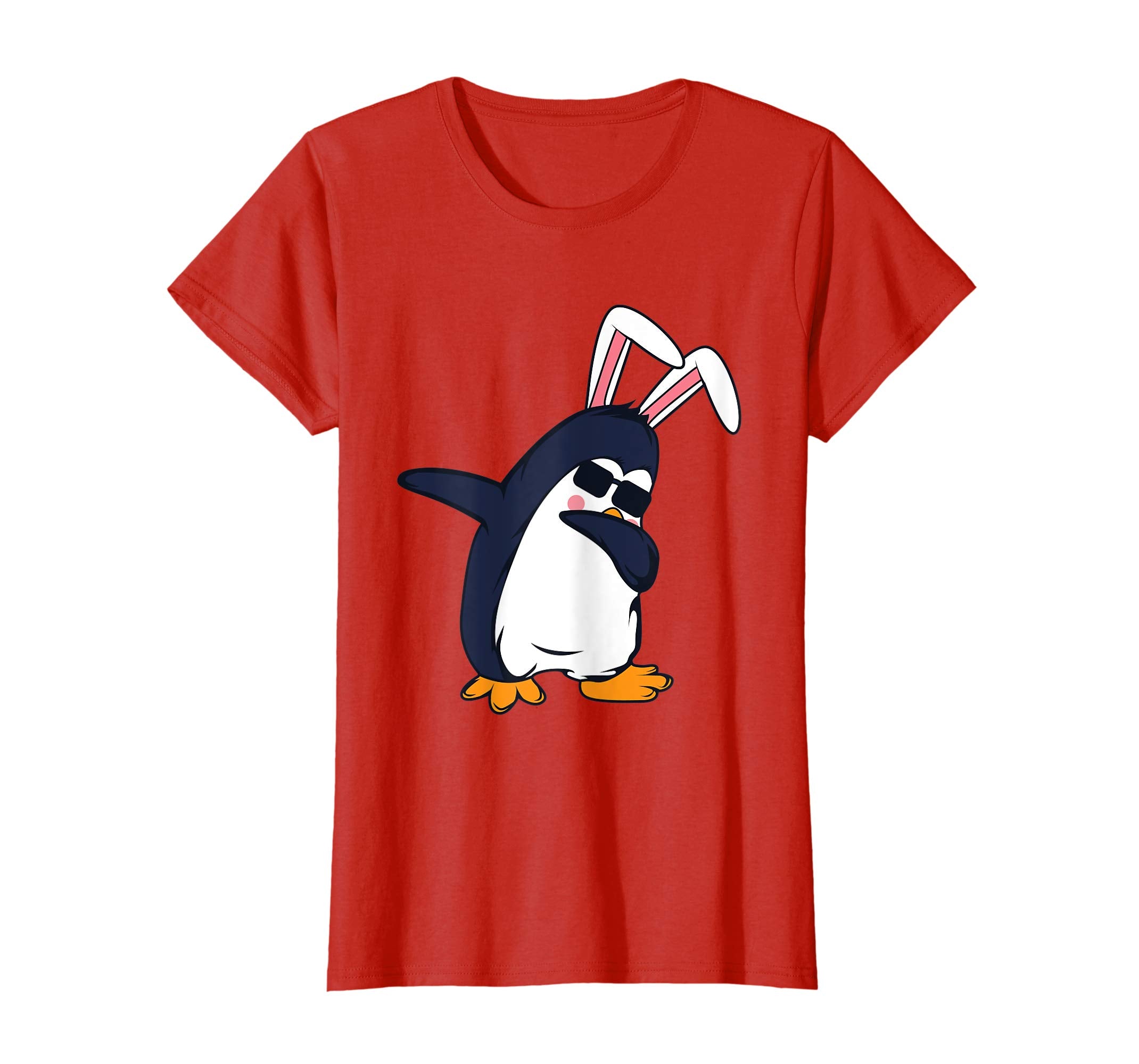Dabbing Penguin Easter Bunny Dab Costume T-Shirt