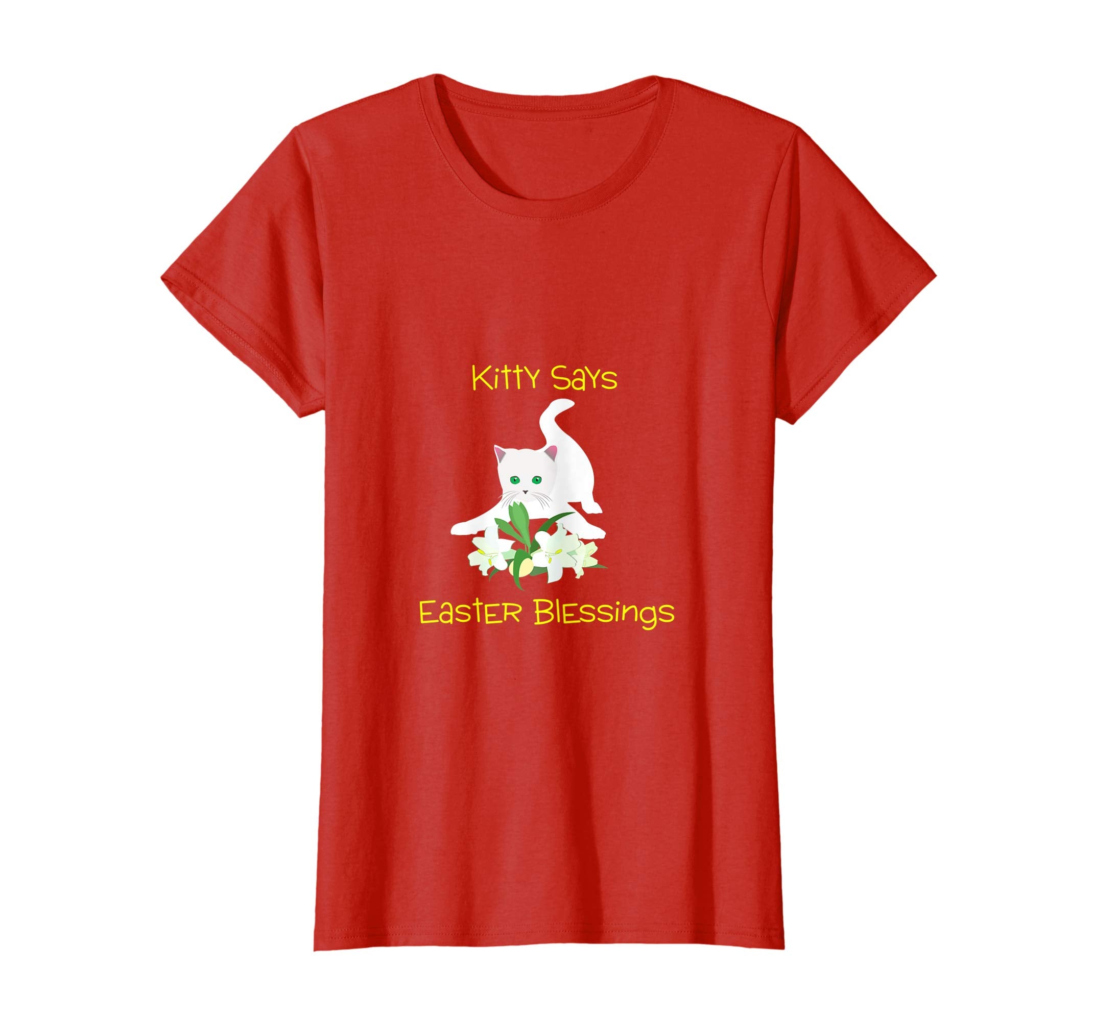 Kitty Says Easter Blessings Religious Children T-Shirt
