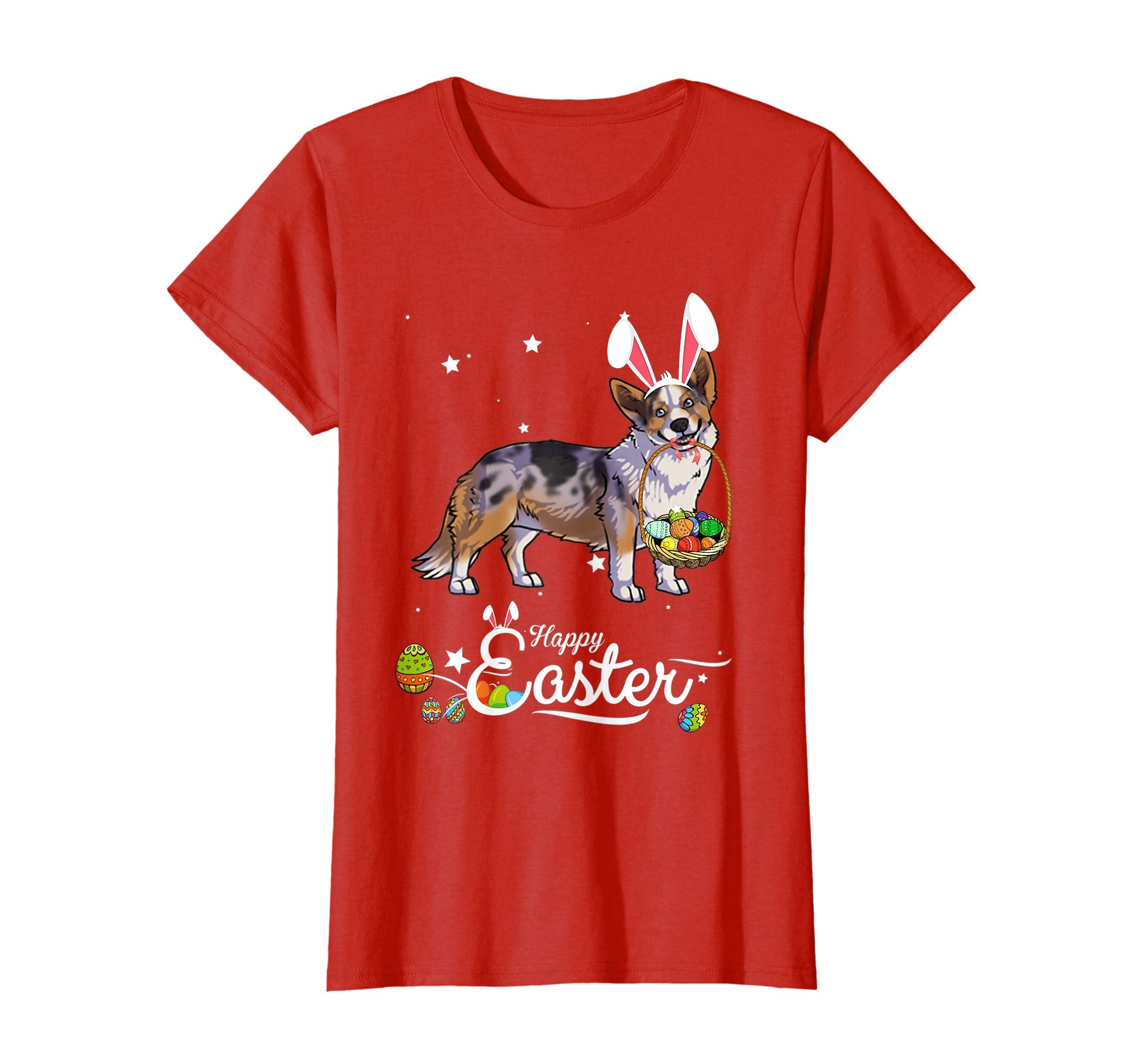 Cardigan Welsh Corgi Dog With Bunny Hat Easter Costume Shirt
