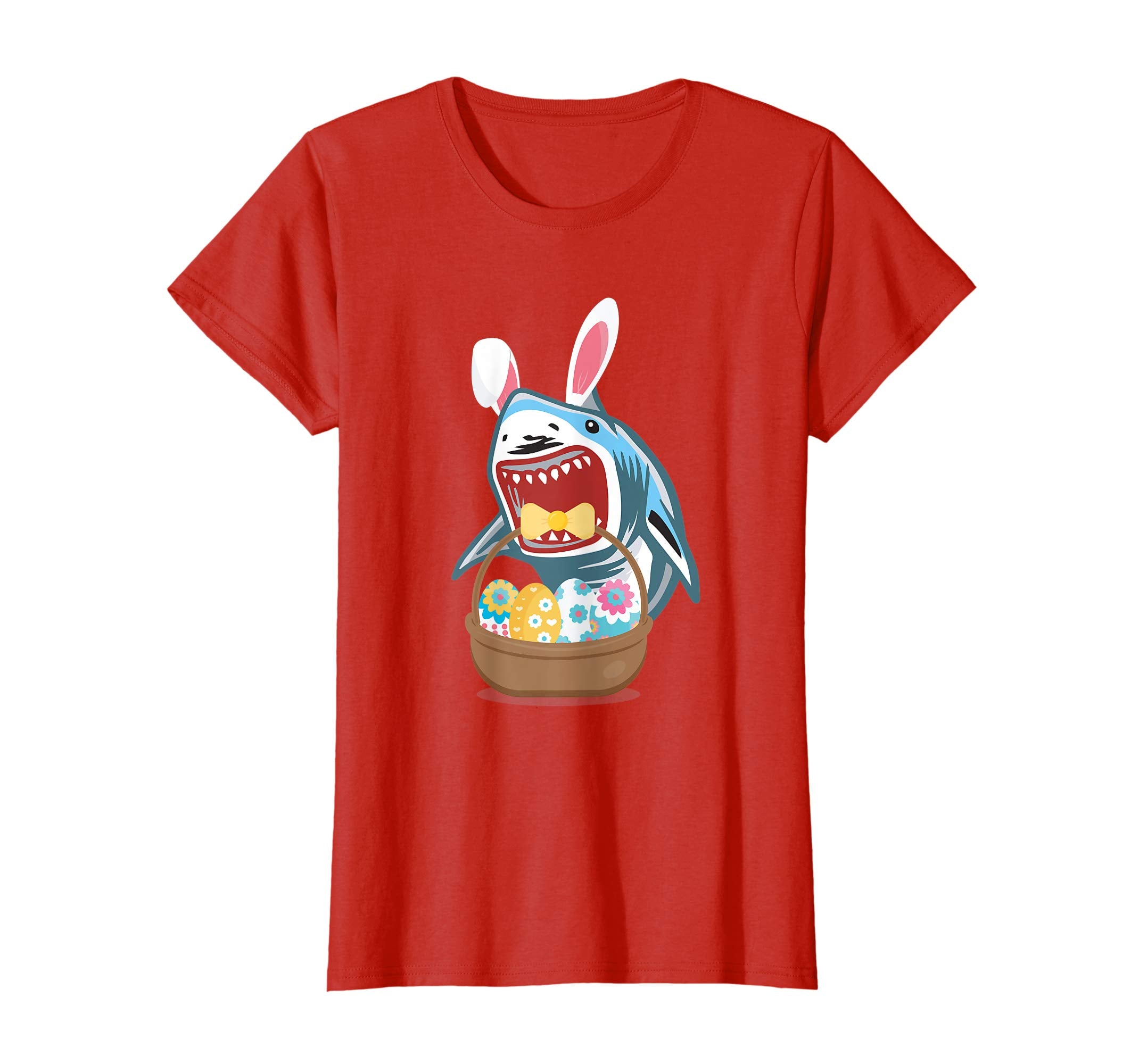 Easter Shark Bunny Ears Funny T Shirt Cute Gift For Easter