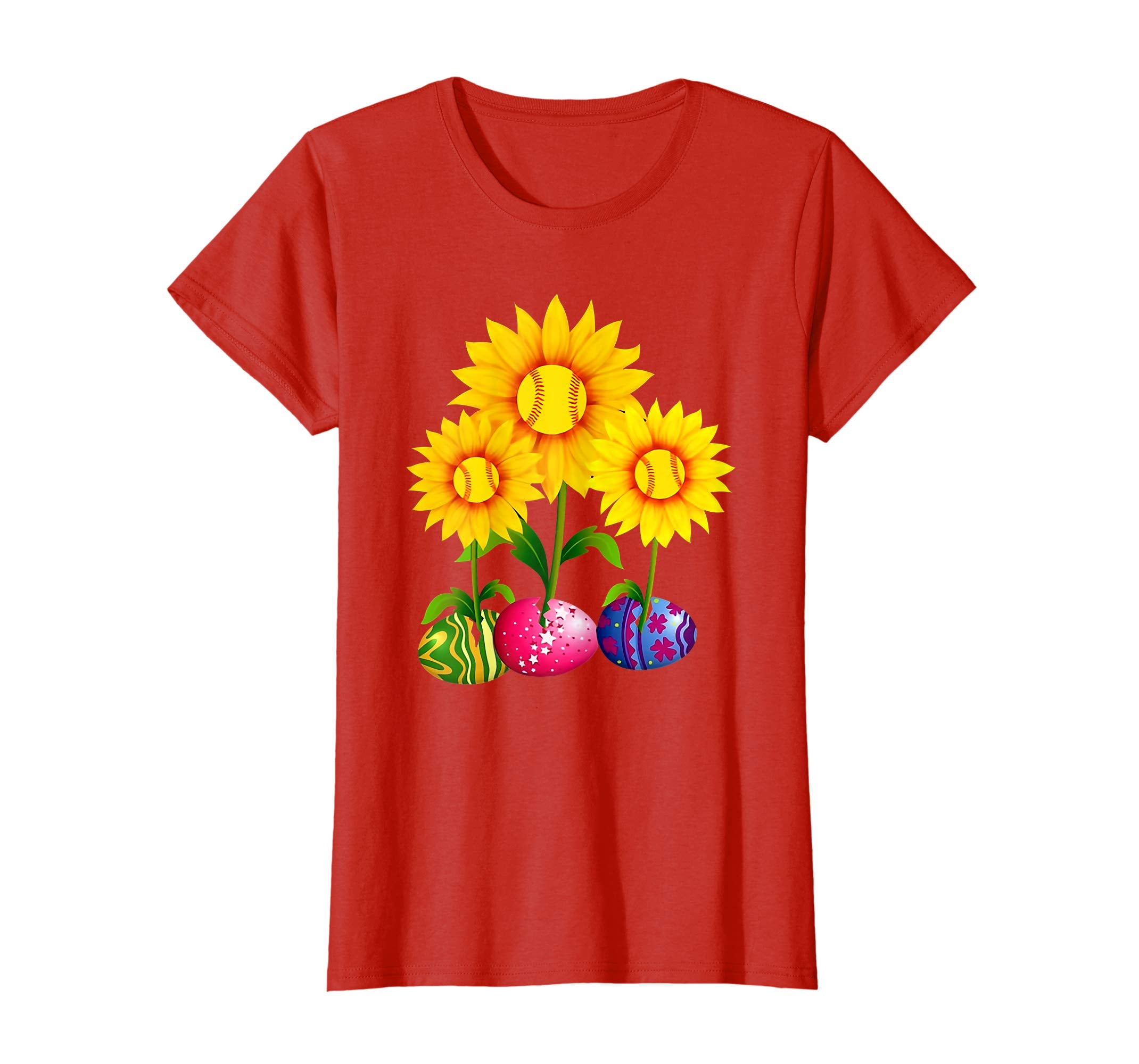 Sunflower Easter Eggs Hippie Easter Day T-Shirt