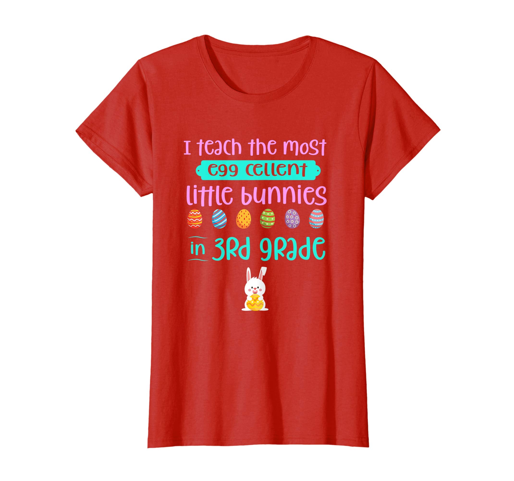 Easter Teacher Shirt 3rd Teach Egg-Cellent Bunnies