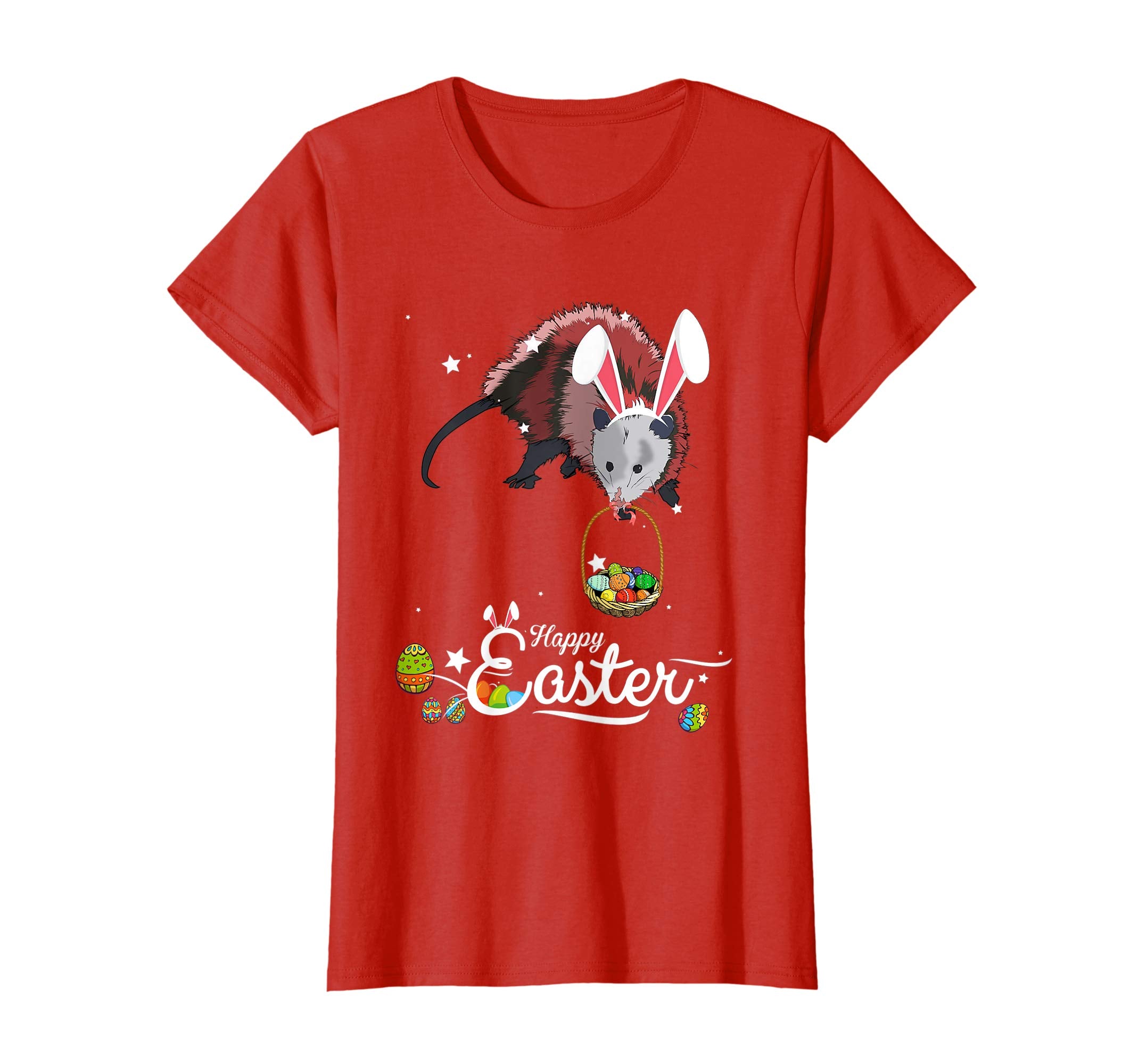 Cute Easter Possum with Bunny Ears and Eggs T Shirt